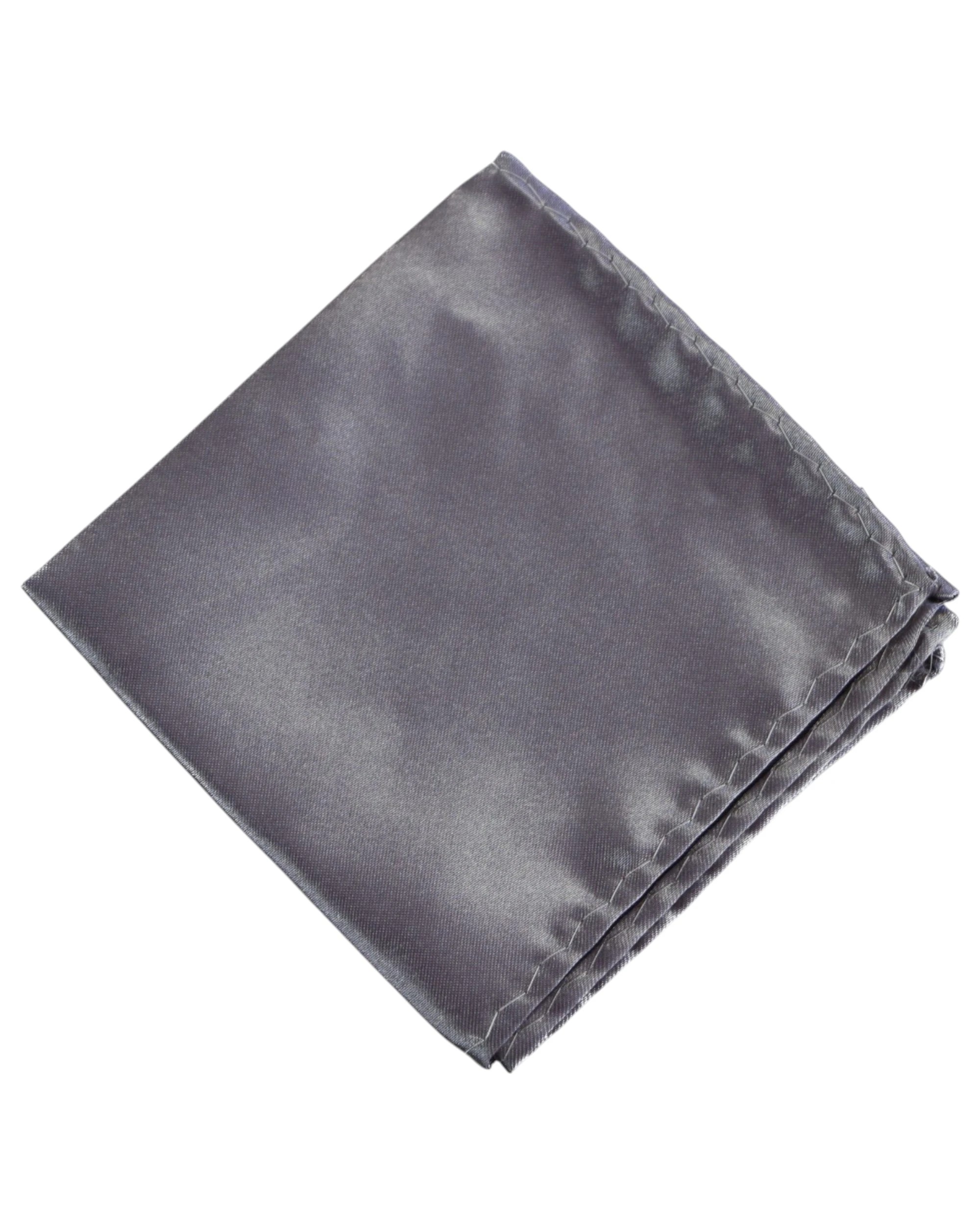 1 Zasel Mens Pocket Square - Grey, 1 of 3