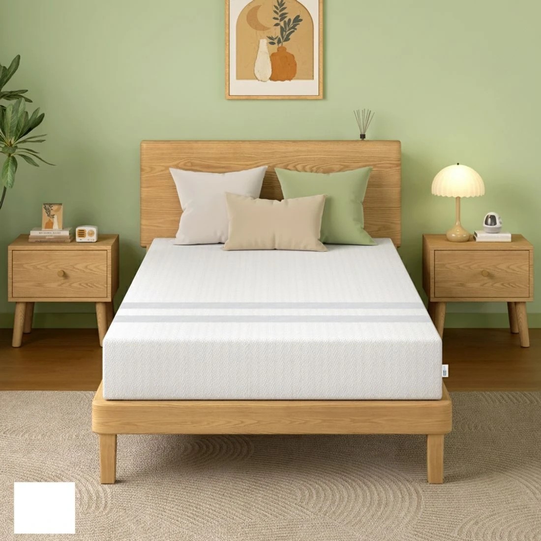 4 BedStory King Memory Foam Mattress 20cm Cooling Gel Foam Mattress in a Box Medium - King Bed - White, 4 of 6