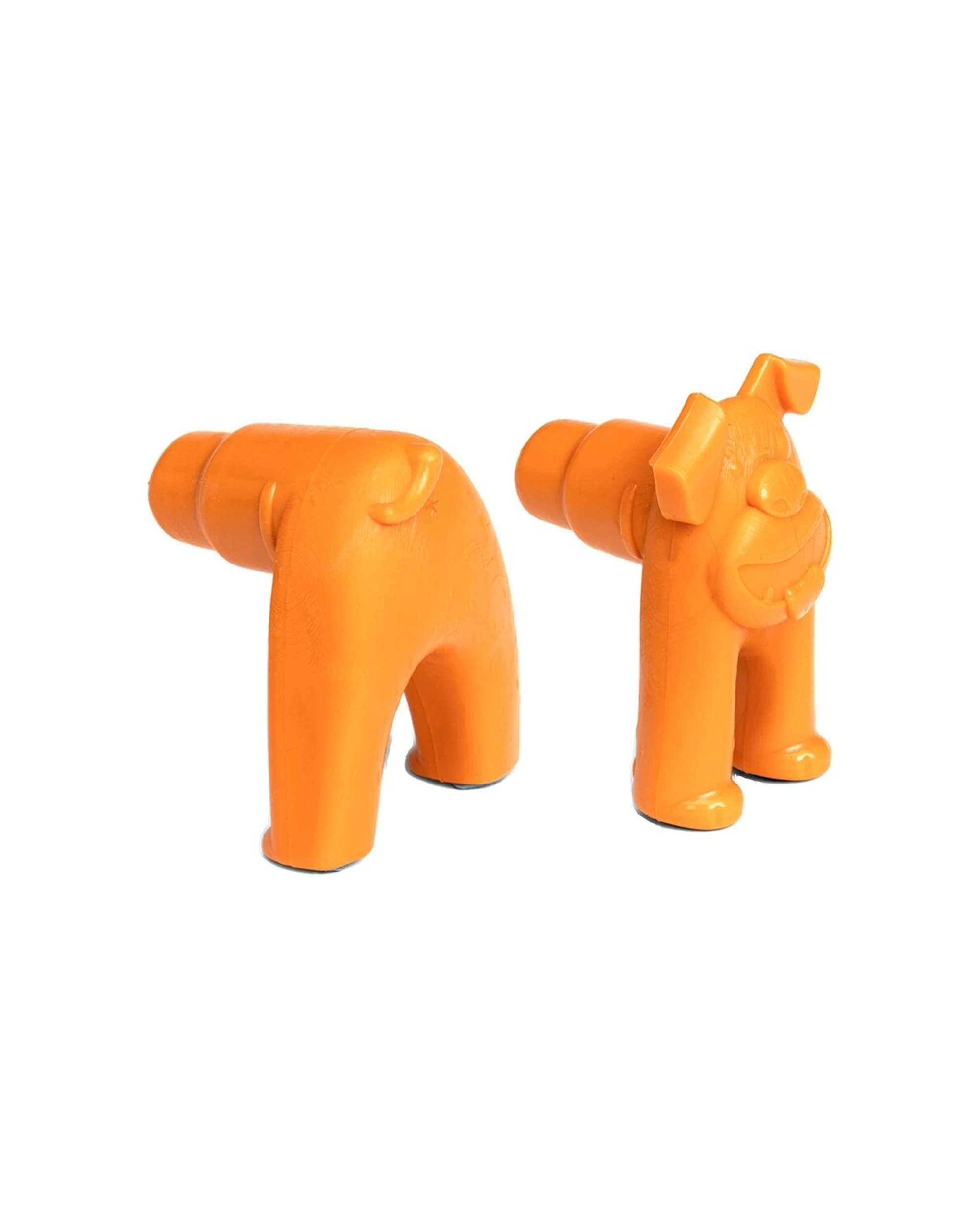 1 West Paw Toppl Stopper 2pc Dog Feeding Accessory Universal Fit Dishwasher Safe - Orange, 1 of 3