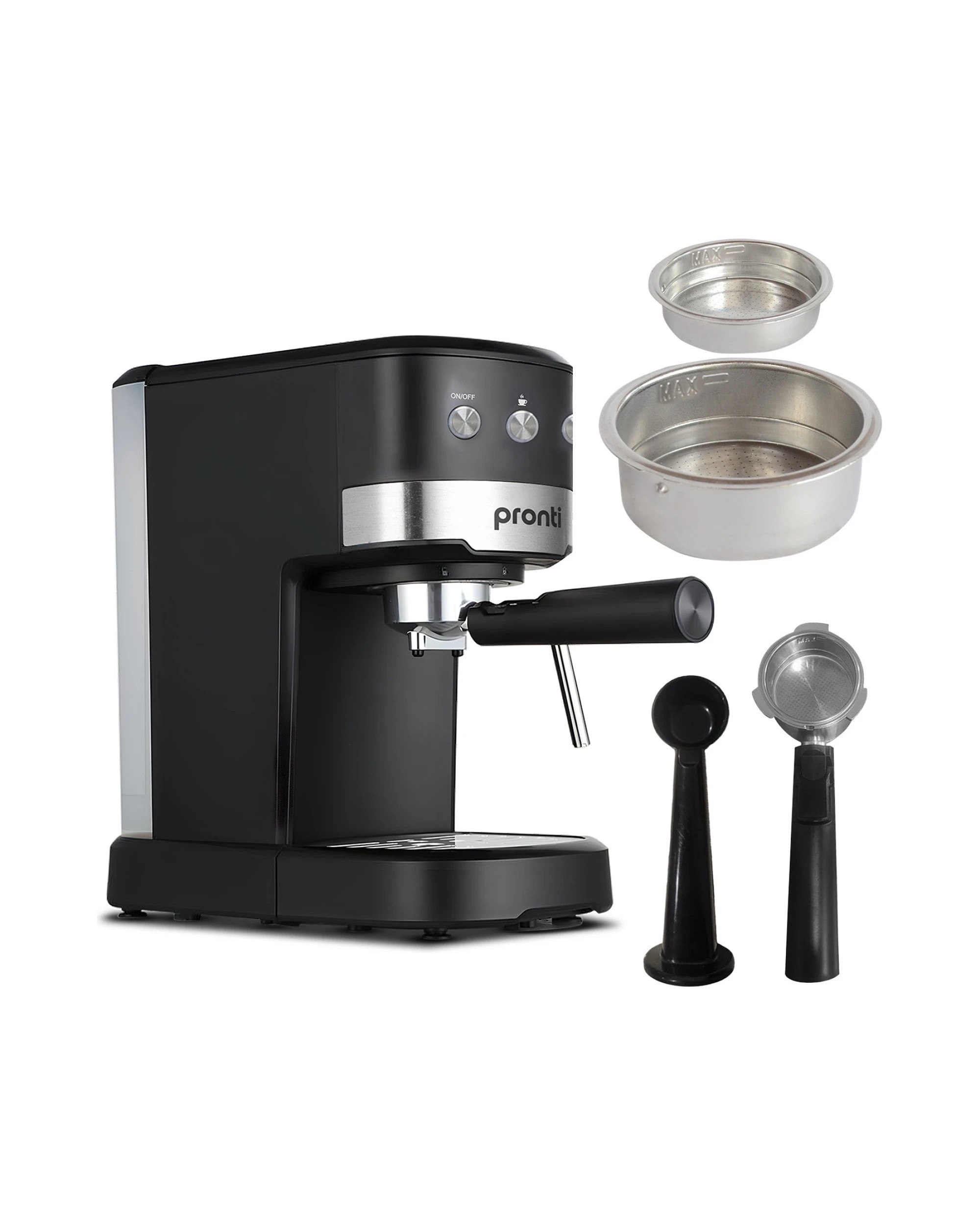 2 Pronti CM-850D Coffee Machine 20 Bar Espresso Maker with Milk Frother and 1.25L Tank, 2 of 6