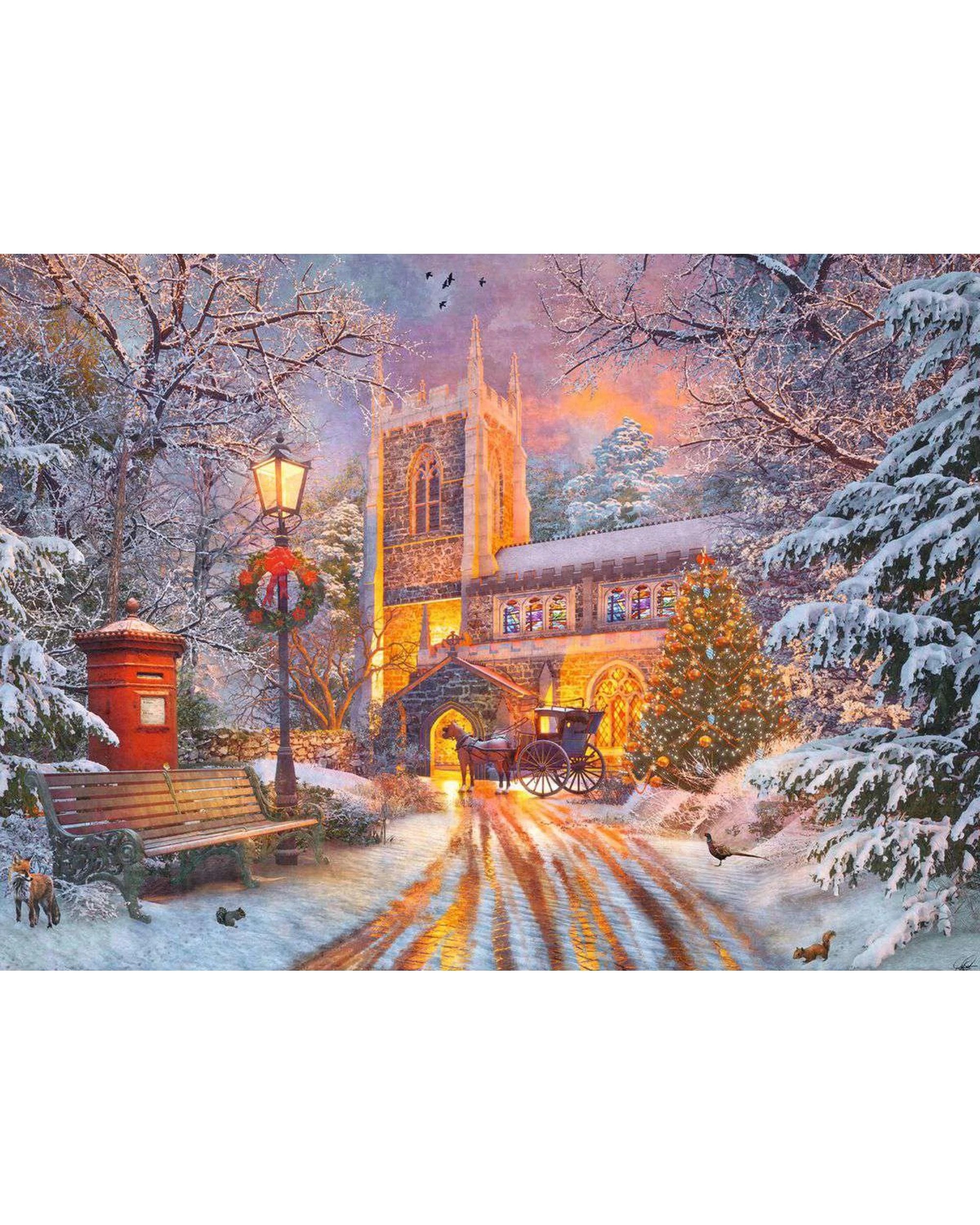 2 Ravensburger Magical Christmas Glow in the Dark 500 Piece Jigsaw Puzzle, 2 of 2