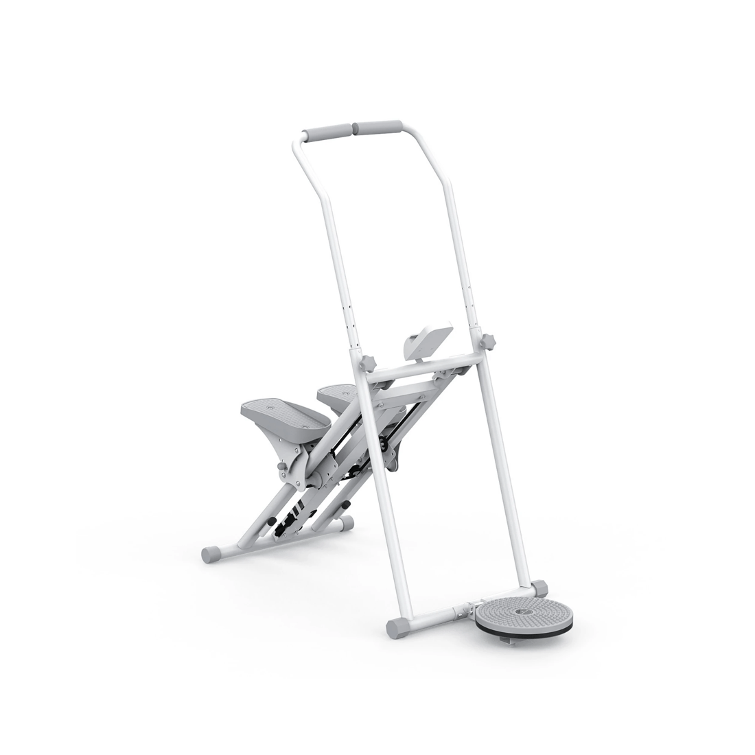 2 Advwin Vertical Climber Exercise Machine Adjustable Stair Stepper White, 2 of 7