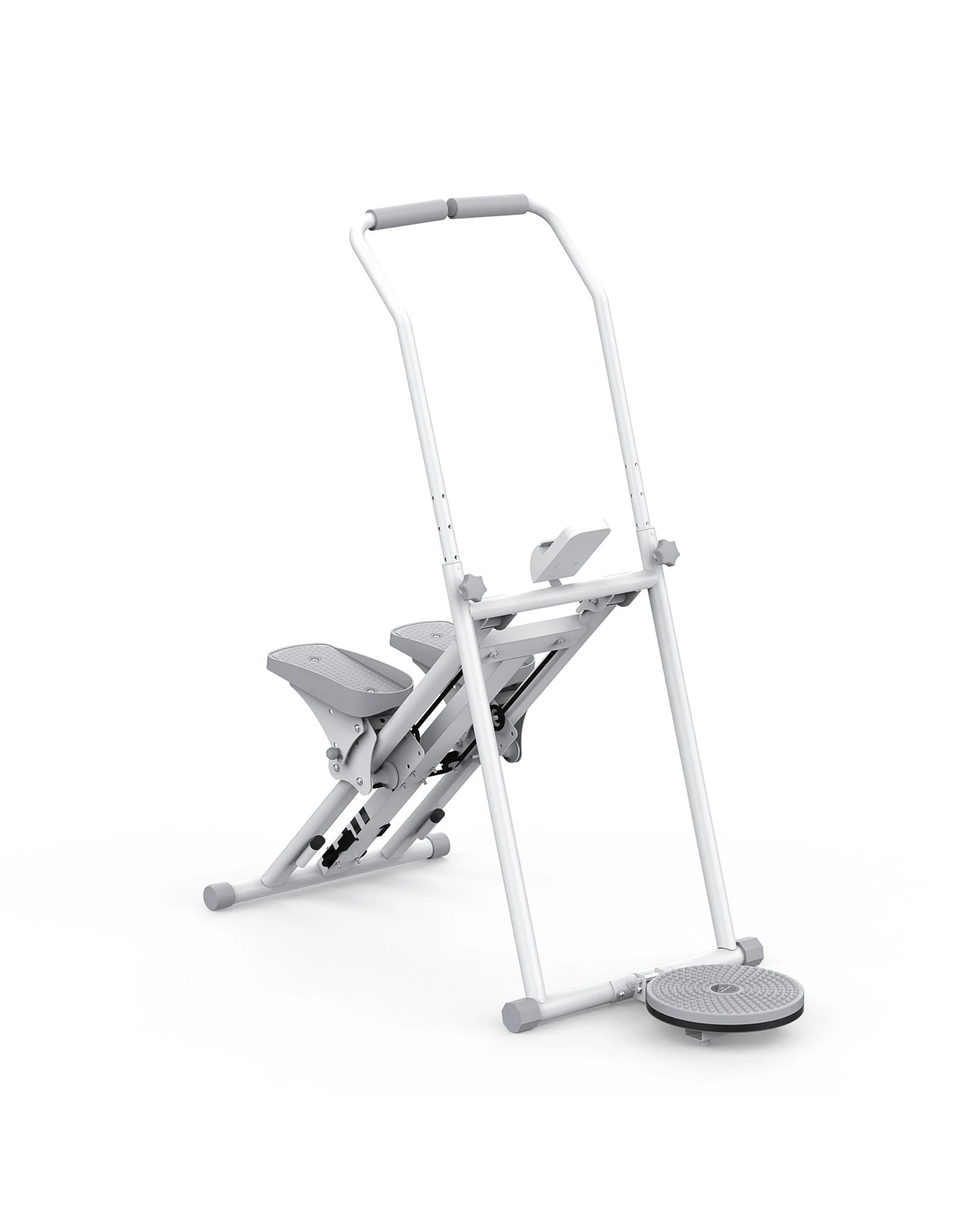 2 Advwin Vertical Climber Exercise Machine Adjustable Stair Stepper White, 2 of 7