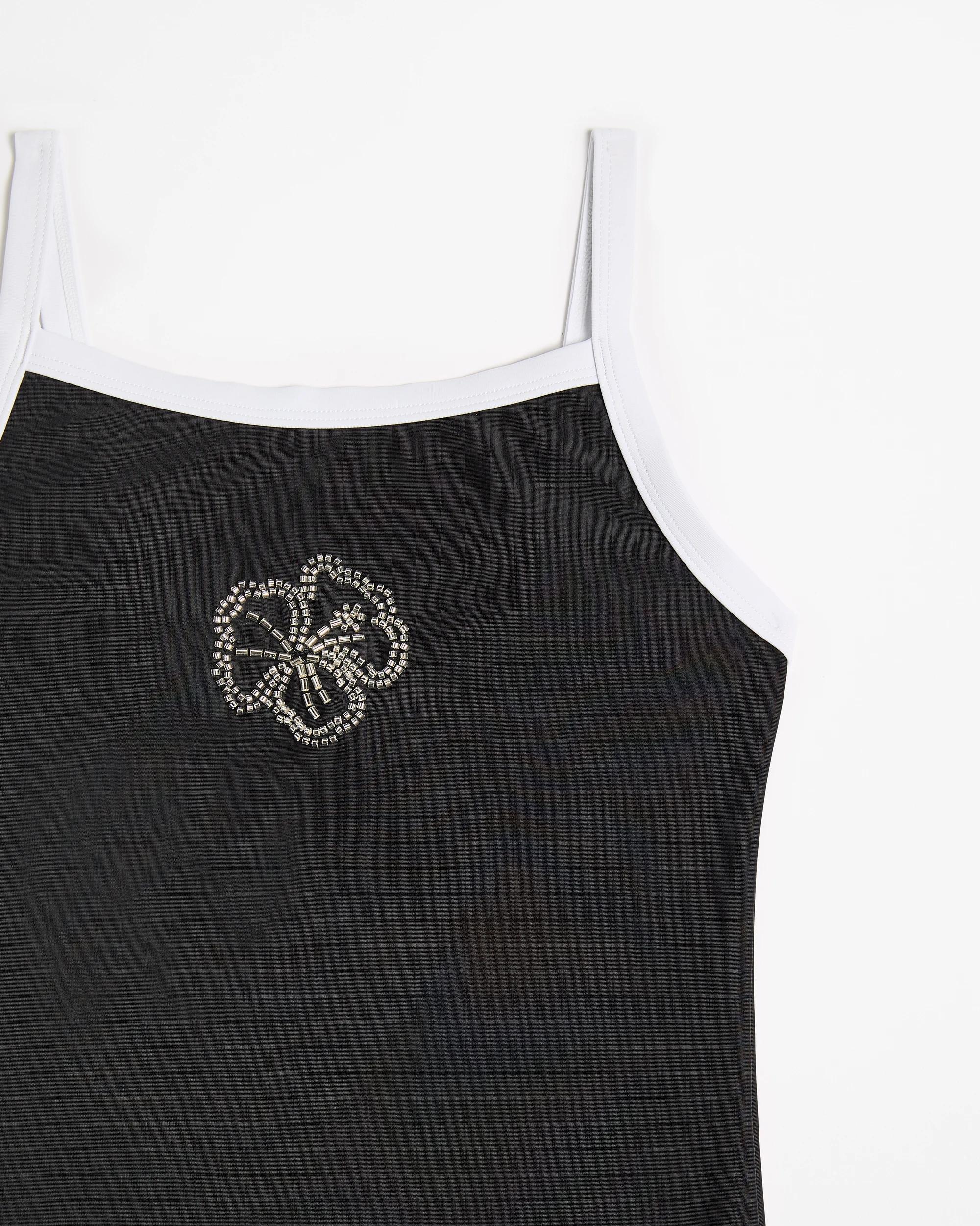 2 Target Beaded One Piece Swim Suit BLACK, 2 of 3