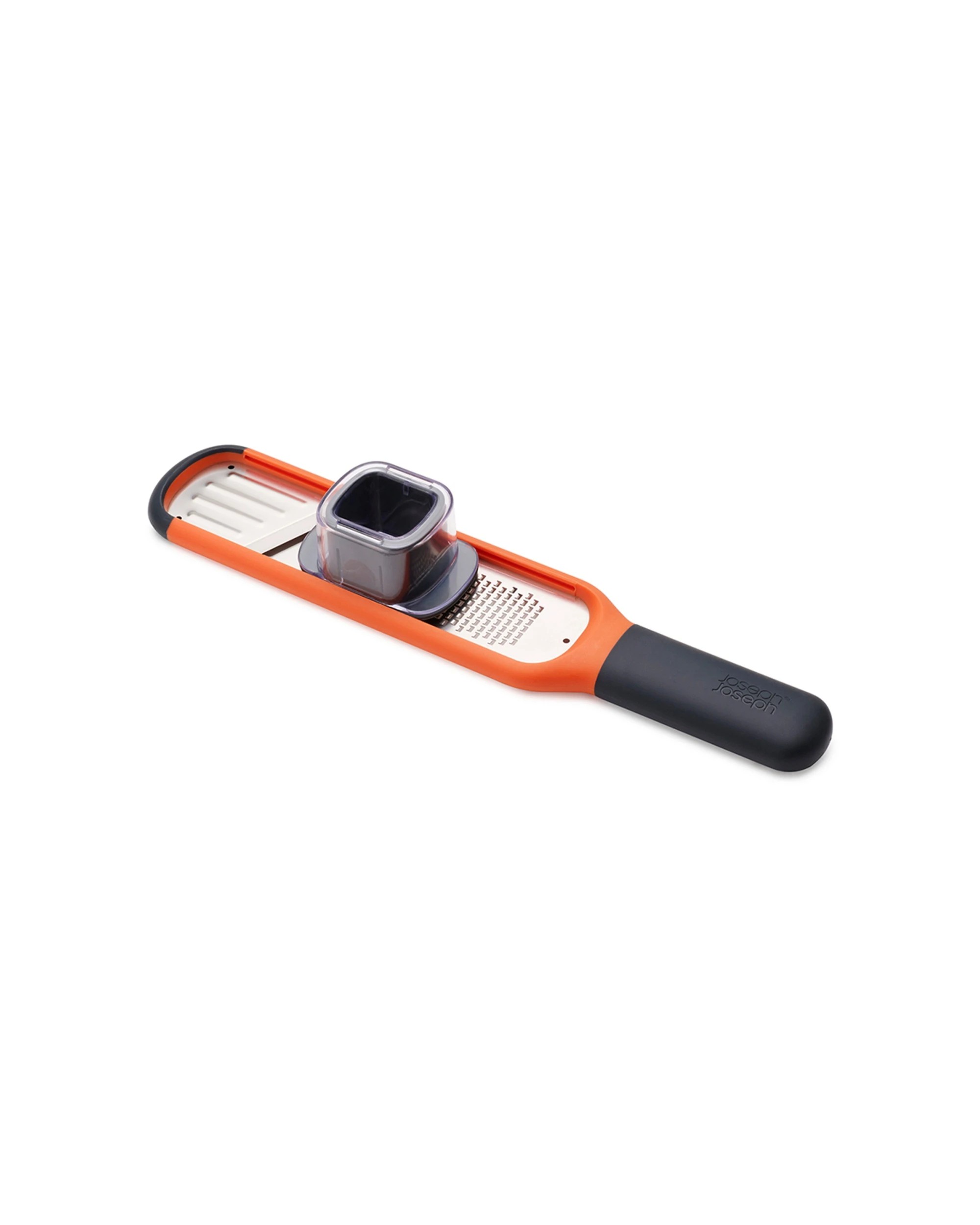2 Joseph Joseph Handi-Grate 2-in-1 Mini Grater And Slicer Razor Sharp Blades - Orange, 2 of 7