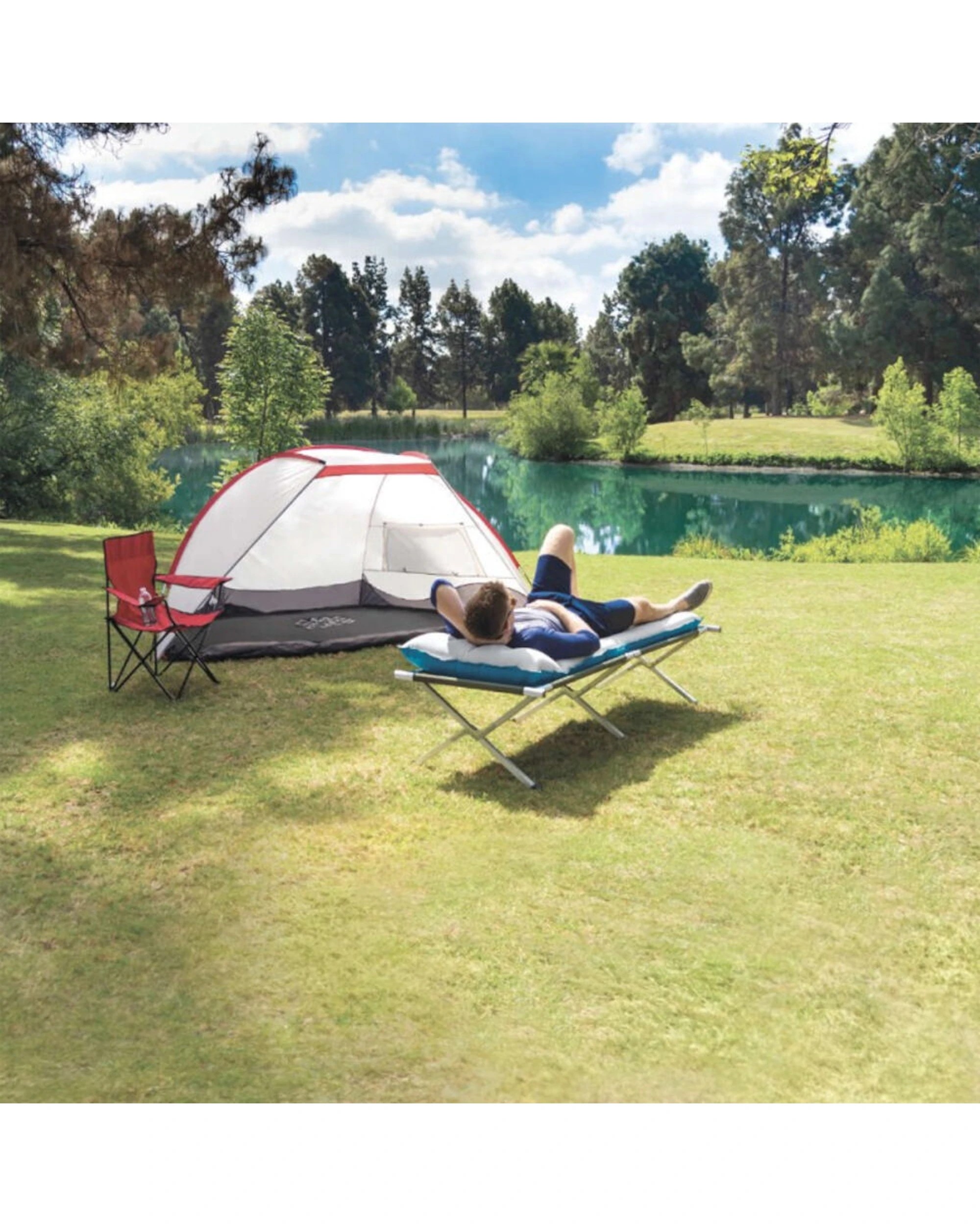 4 Intex 2PK Camping Inflatable Outdoor Sleeping Mat - Multi, 4 of 4