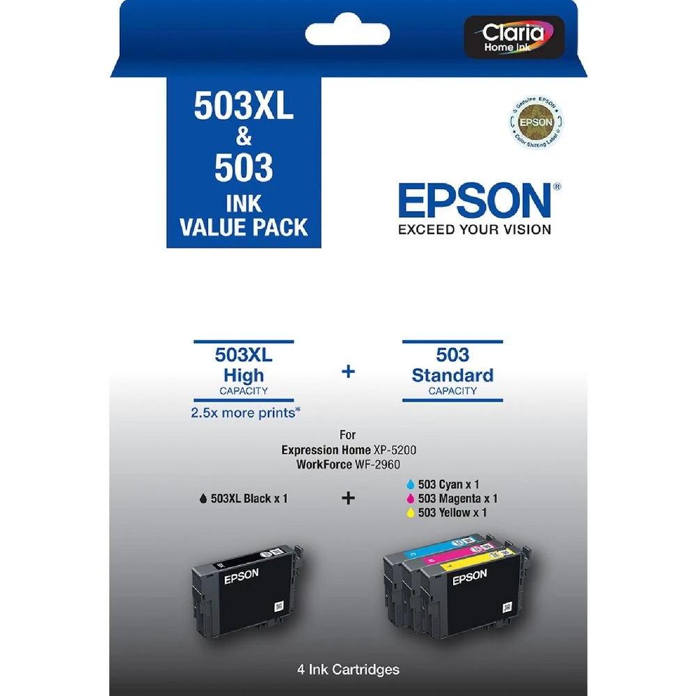 1 Epson 503XL Black & Standard Colour Value Pack, 1 of 1