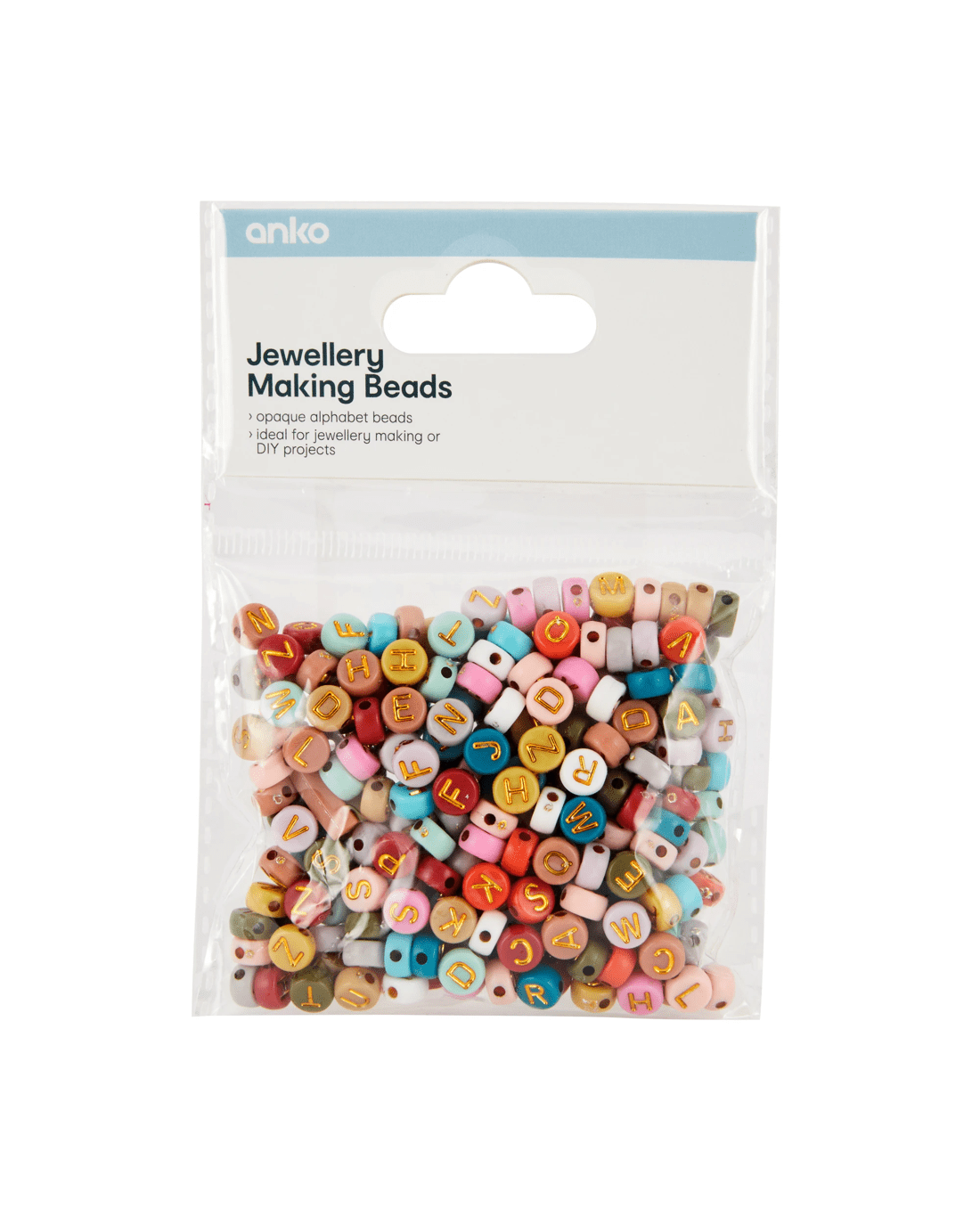 1 Jewellery Making Beads - Opaque Alphabet, 1 of 3