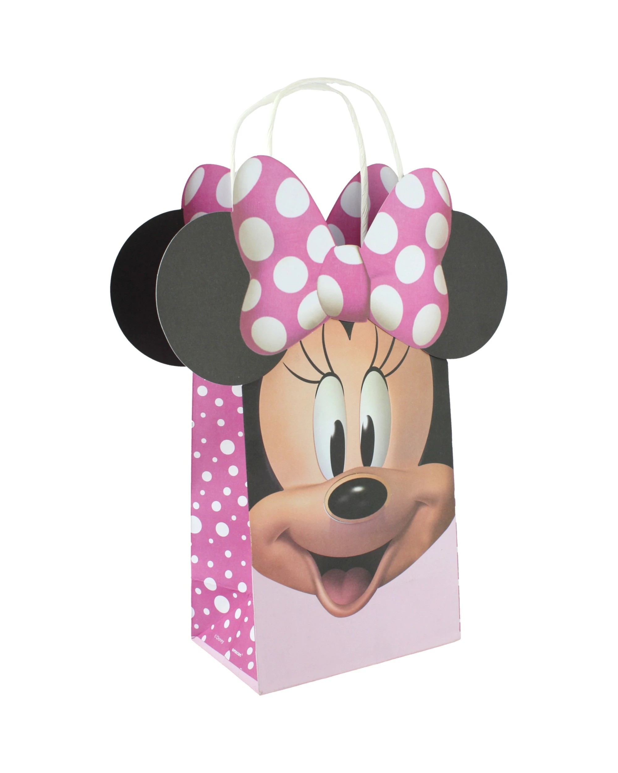 1 Disney Minnie Mouse Forever Create Your Own Paper Gift Bags Pack of 8, 1 of 2