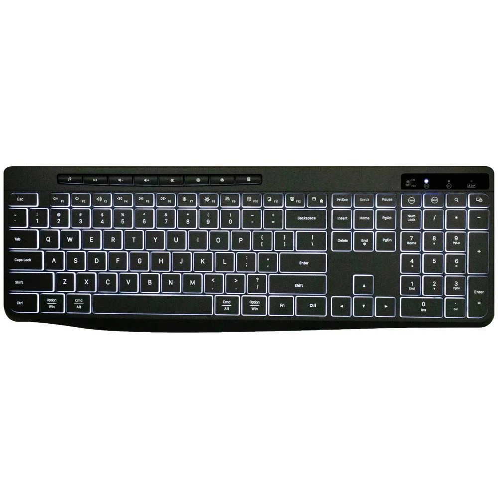 2 J.Burrows KB110 Silent Backlit Keyboard, 2 of 4