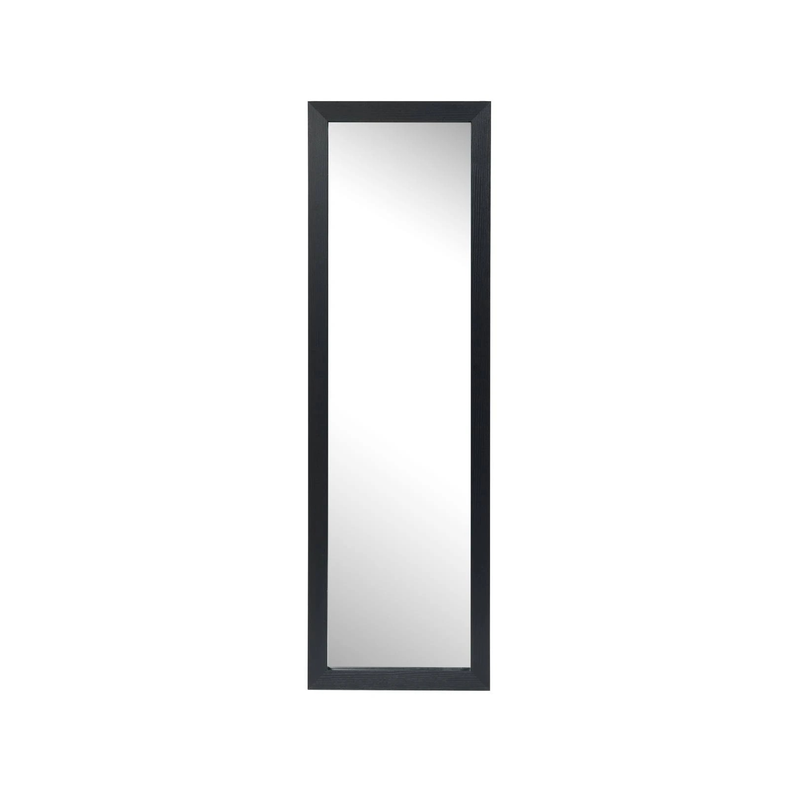 1 Costway Full-Length Mirror Wall Door Mounted Hanging Dressing Mirror 120 x 37cm - Black, 1 of 5