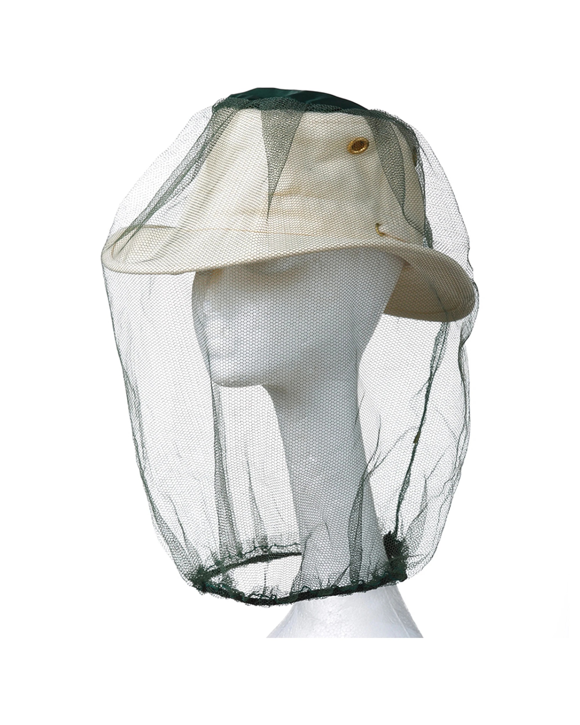 2 Coghlans Mosquito Head Net Polyester Mesh Elasticised Neck For Headgear - Plain, 2 of 3