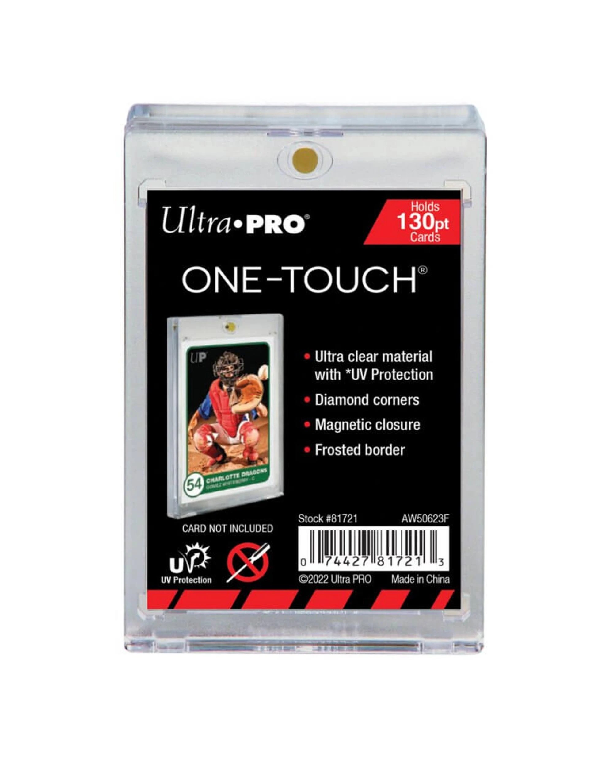 1 Ultra Pro Specialty Holders UV One-Touch 130pt Card Holder - Clear, 1 of 1