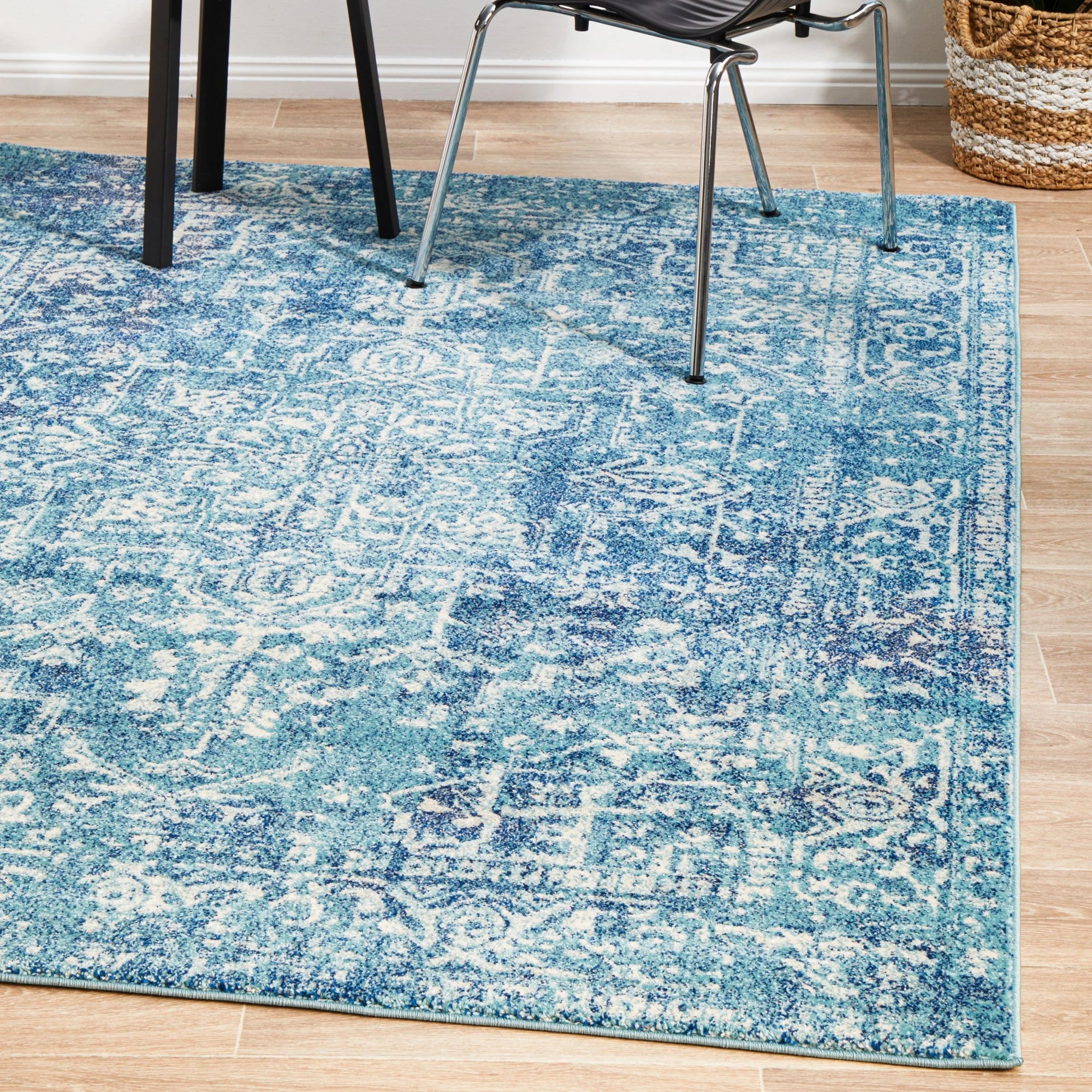 4 Common Ground Rugs Encore 253 290x200cm - Large Floor Rug - Blue, 4 of 9