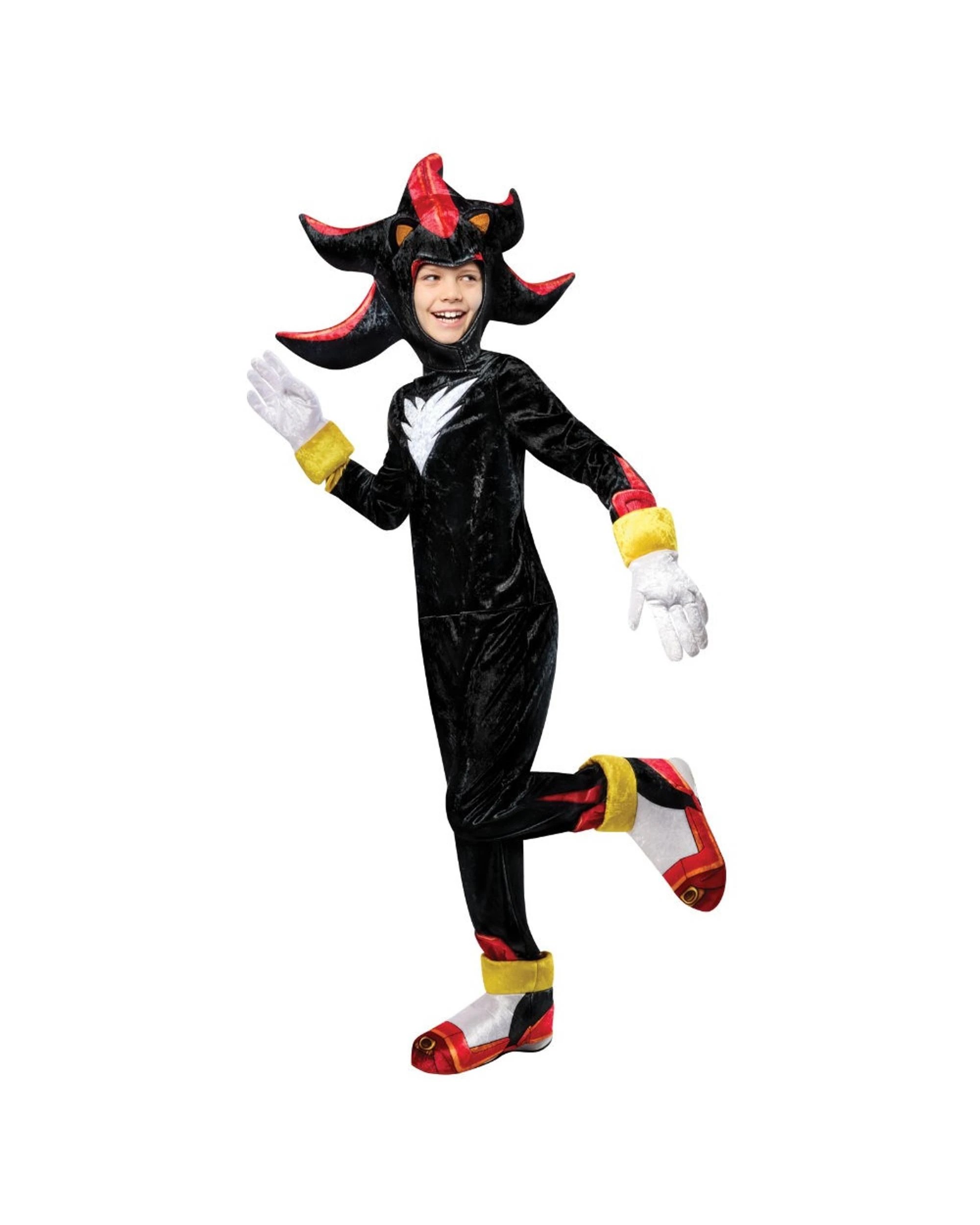 1 Sonic the Hedgehog Shadow the Hedgehog Deluxe Child Costume Size Small, 1 of 5
