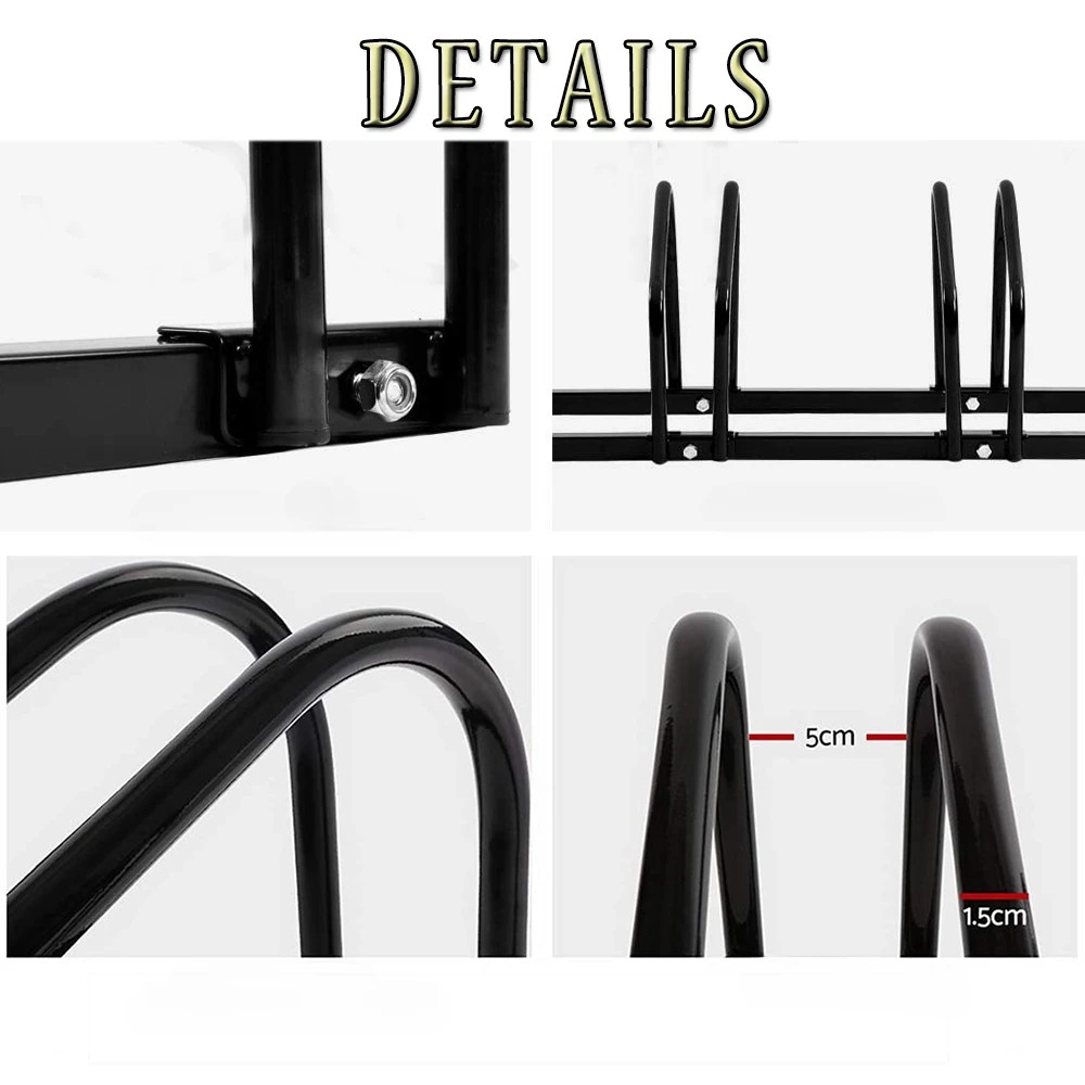 5 Elora Bicycle Upto 6 Bike Stand Rack Storage Floor Parking Holder Cycling Portable Stands, 5 of 7