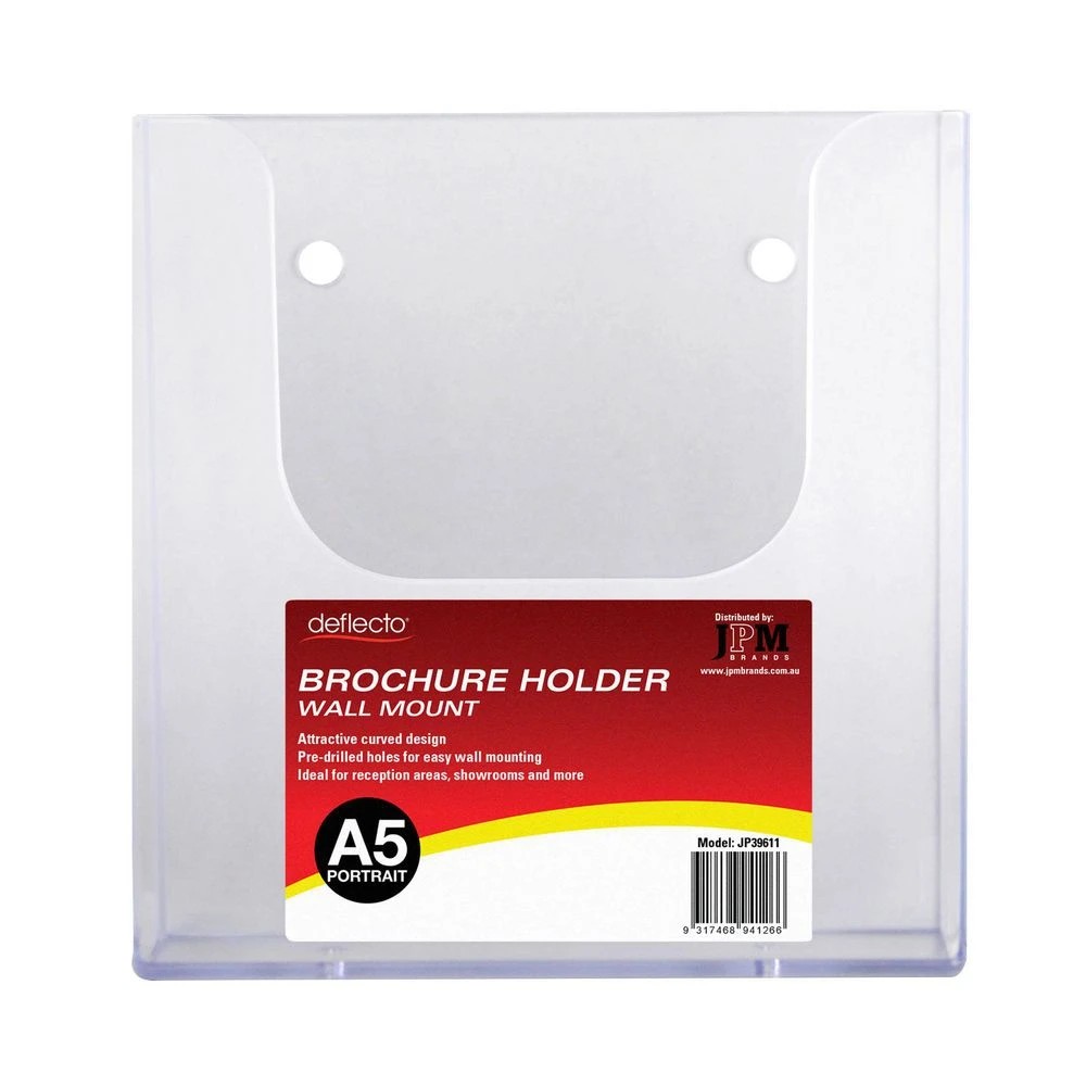 2 Deflecto Wall Mount A5 Portrait Brochure Holder, 2 of 2