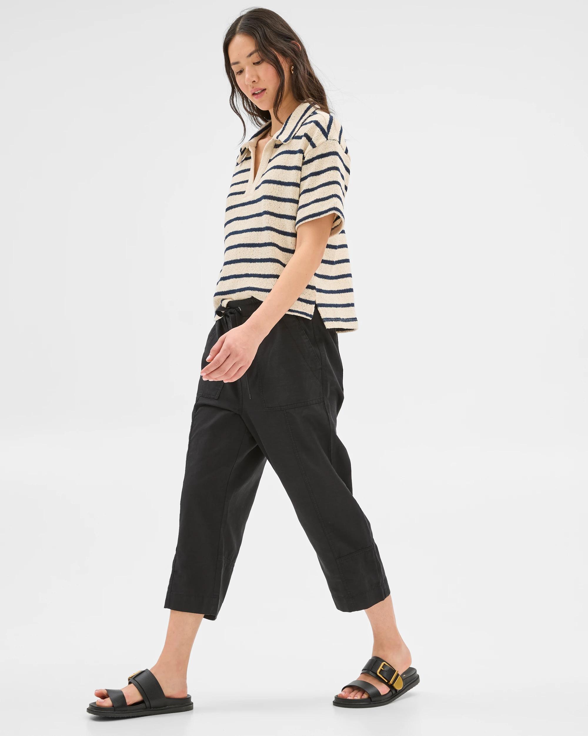 2 Target Seamed 3/4 Jogger Pants BLACK, 2 of 7