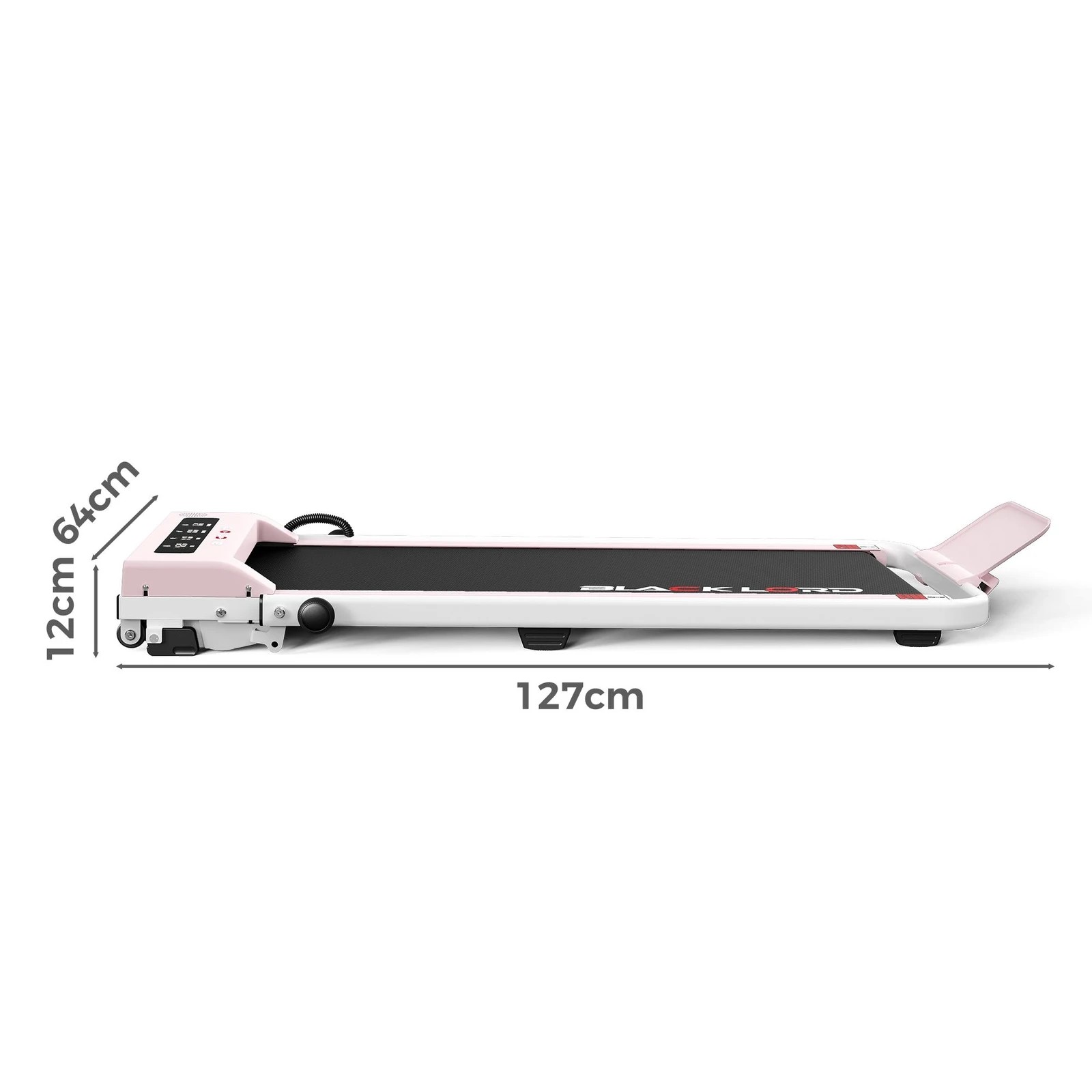 10 Black Lord Treadmill Electric Walking Pad Foldable Under Desk Home Gym 38cm Belt - Pink, 10 of 10
