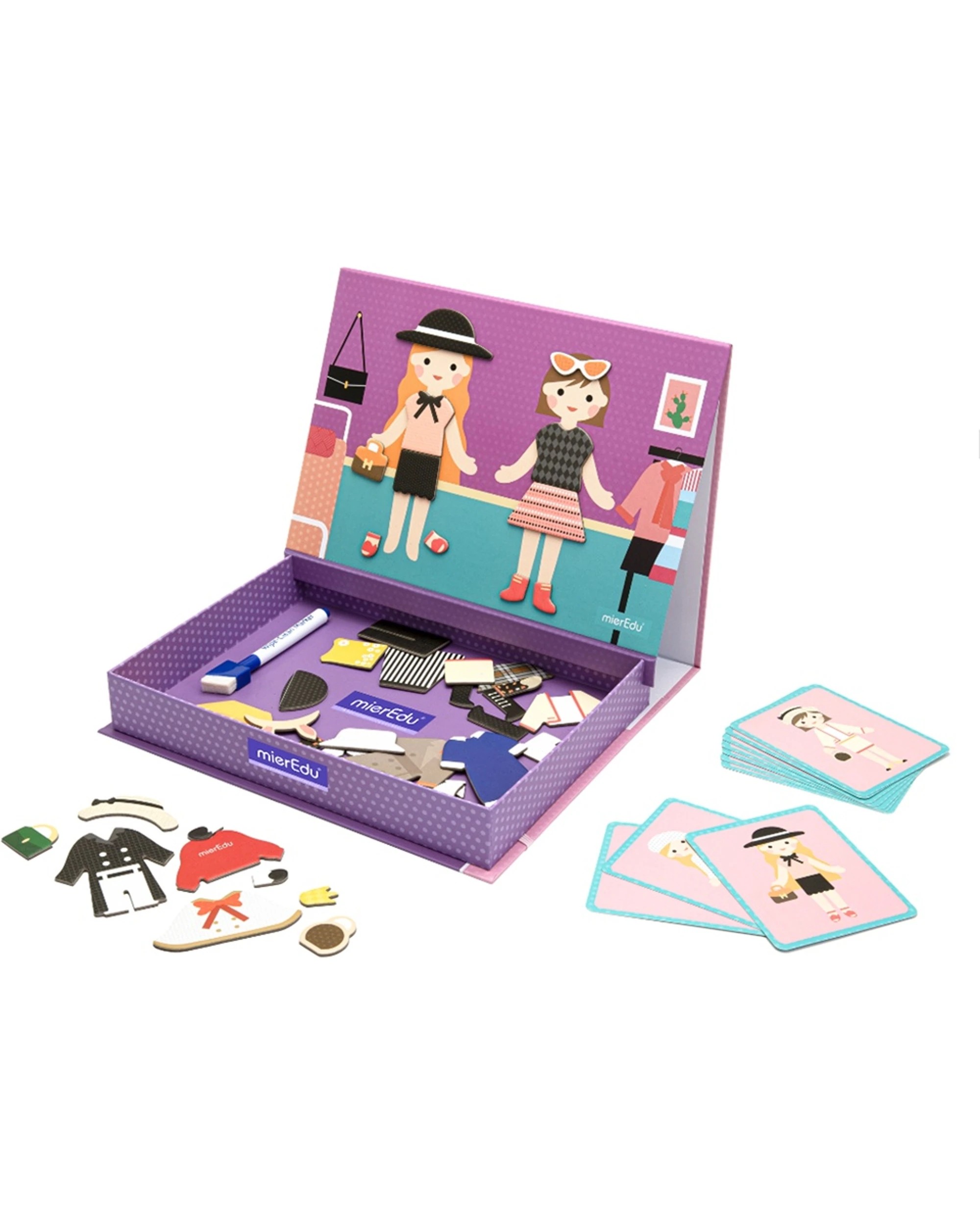 2 Mieredu Magnetic Art Case Dress Up Kids Creative Toy Educational Playset, 2 of 3