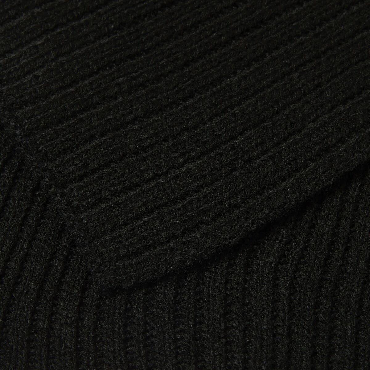 2 Rib Scarf Black, 2 of 3