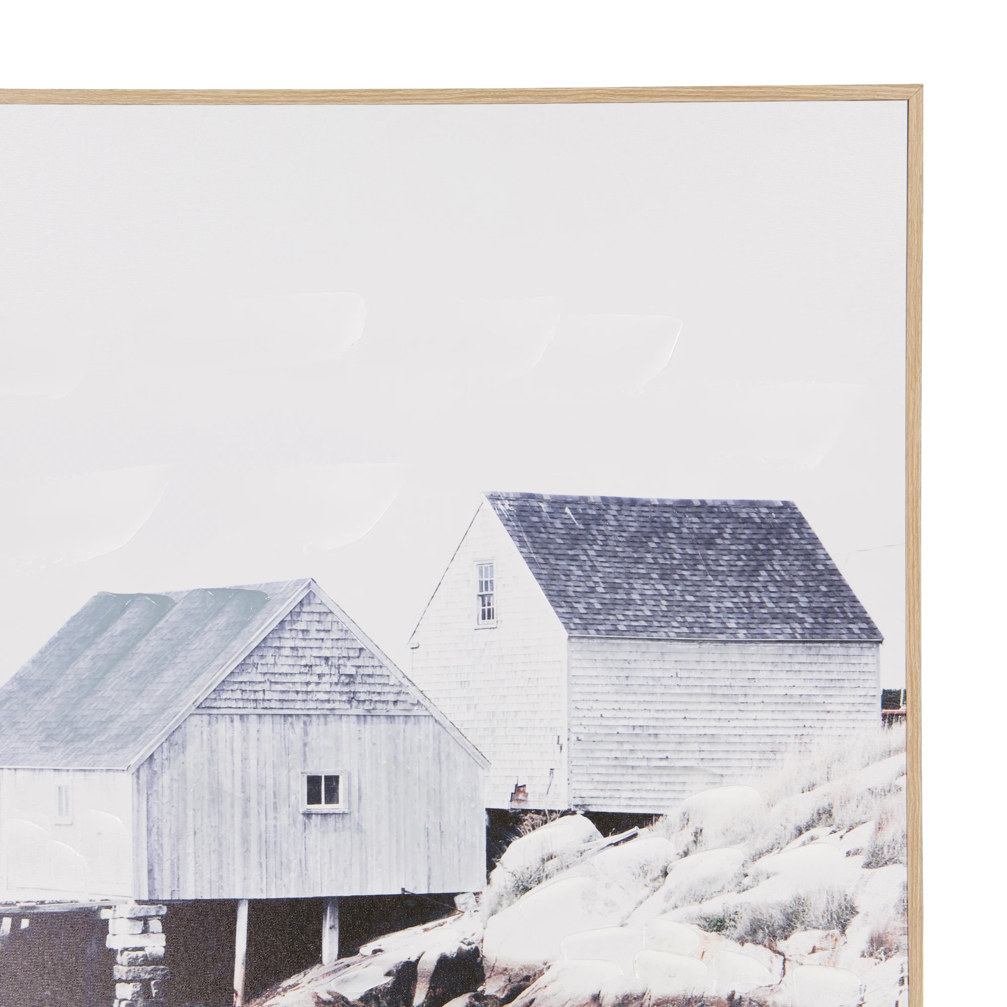 2 Winter Coast House Framed Canvas, 2 of 5