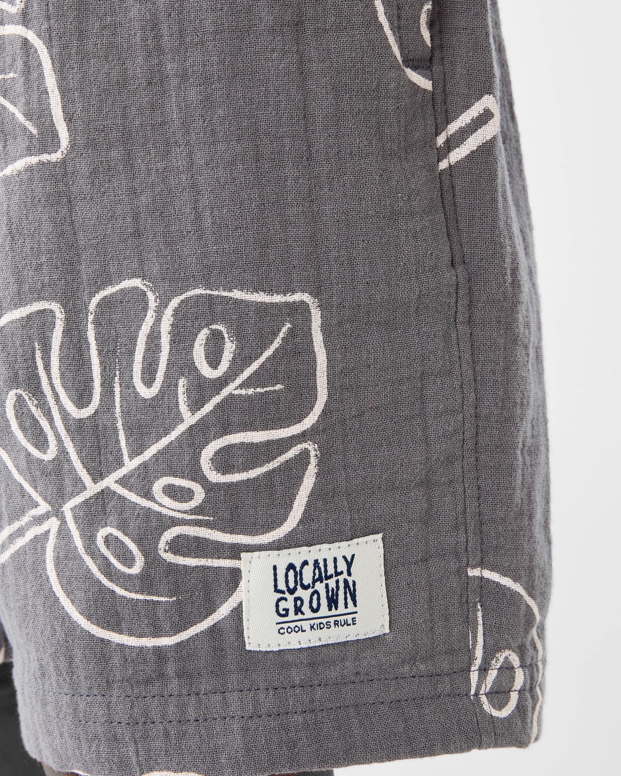 7 Double Cloth Shirt Gry Leaves, 7 of 9