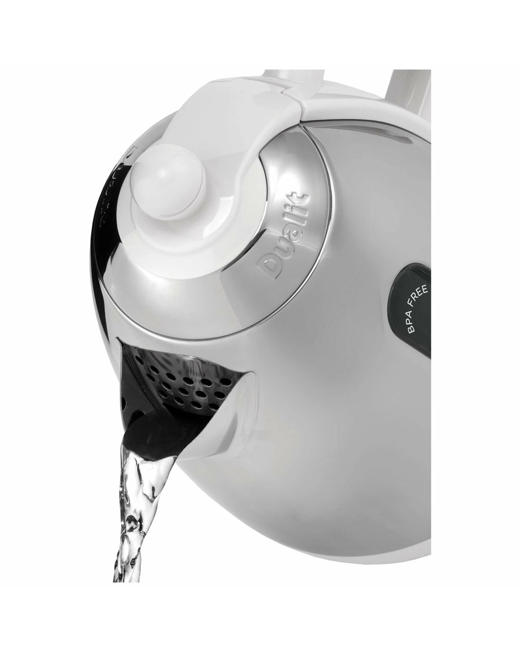 3 Dualit Jug Kettle Gloss White/Polished, 3 of 5