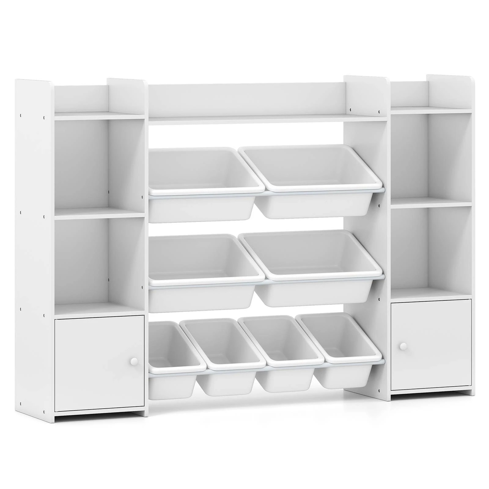 1 Costway Toy Storage Organiser Bookcase Display Shelf, 1 of 4