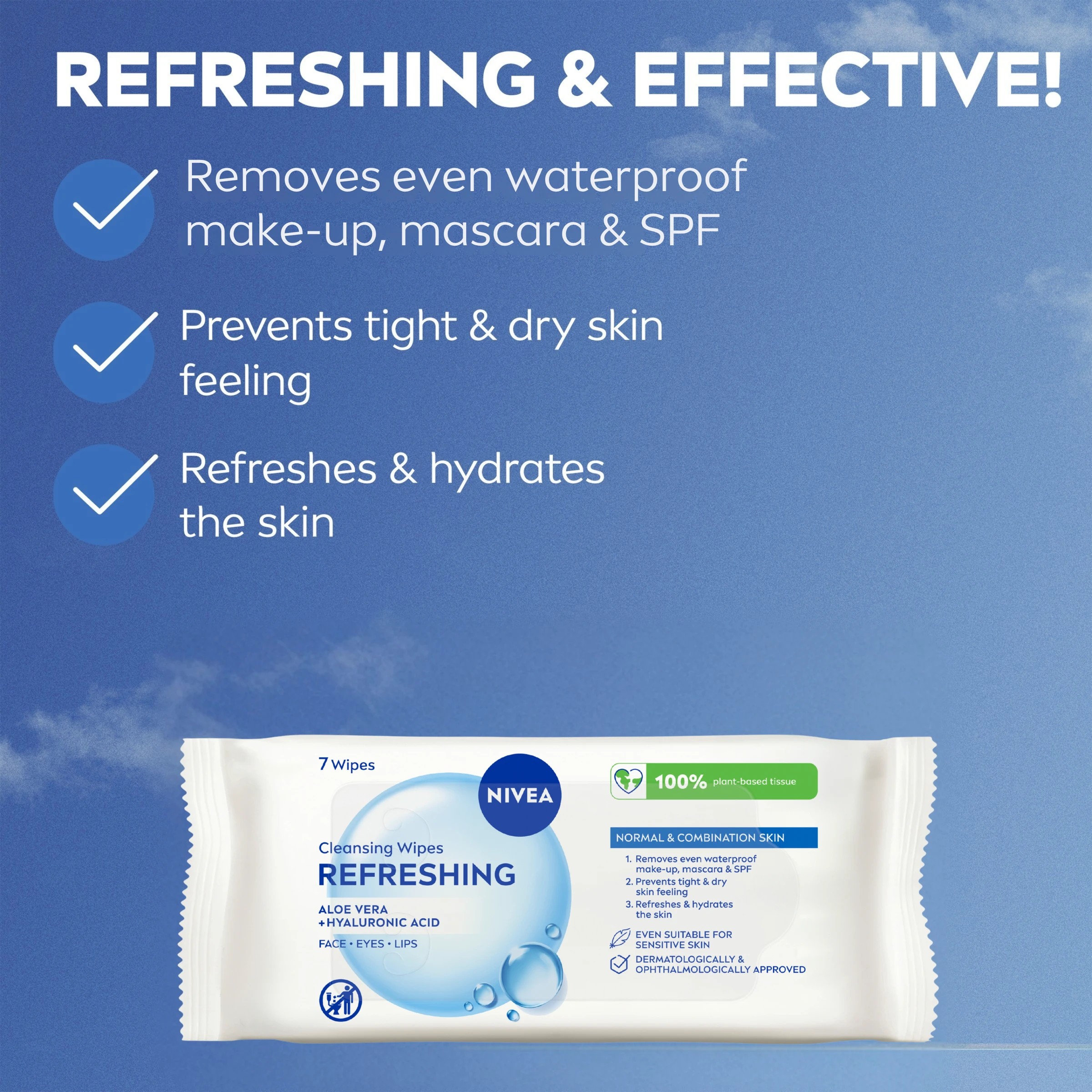 9 Nivea 7 Pack 3-in-1 Refreshing Cleansing Wipes - Pro Vitamin B5 and Hydramine, 9 of 10
