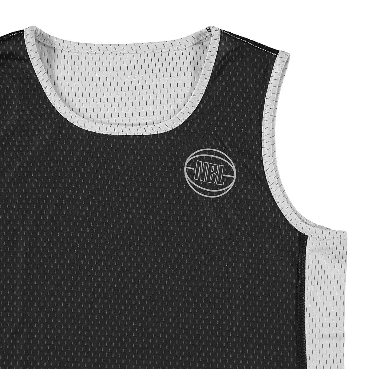 3 Official NBL Kids Reversible Muscle Tank BLACK, WHITE, 3 of 4