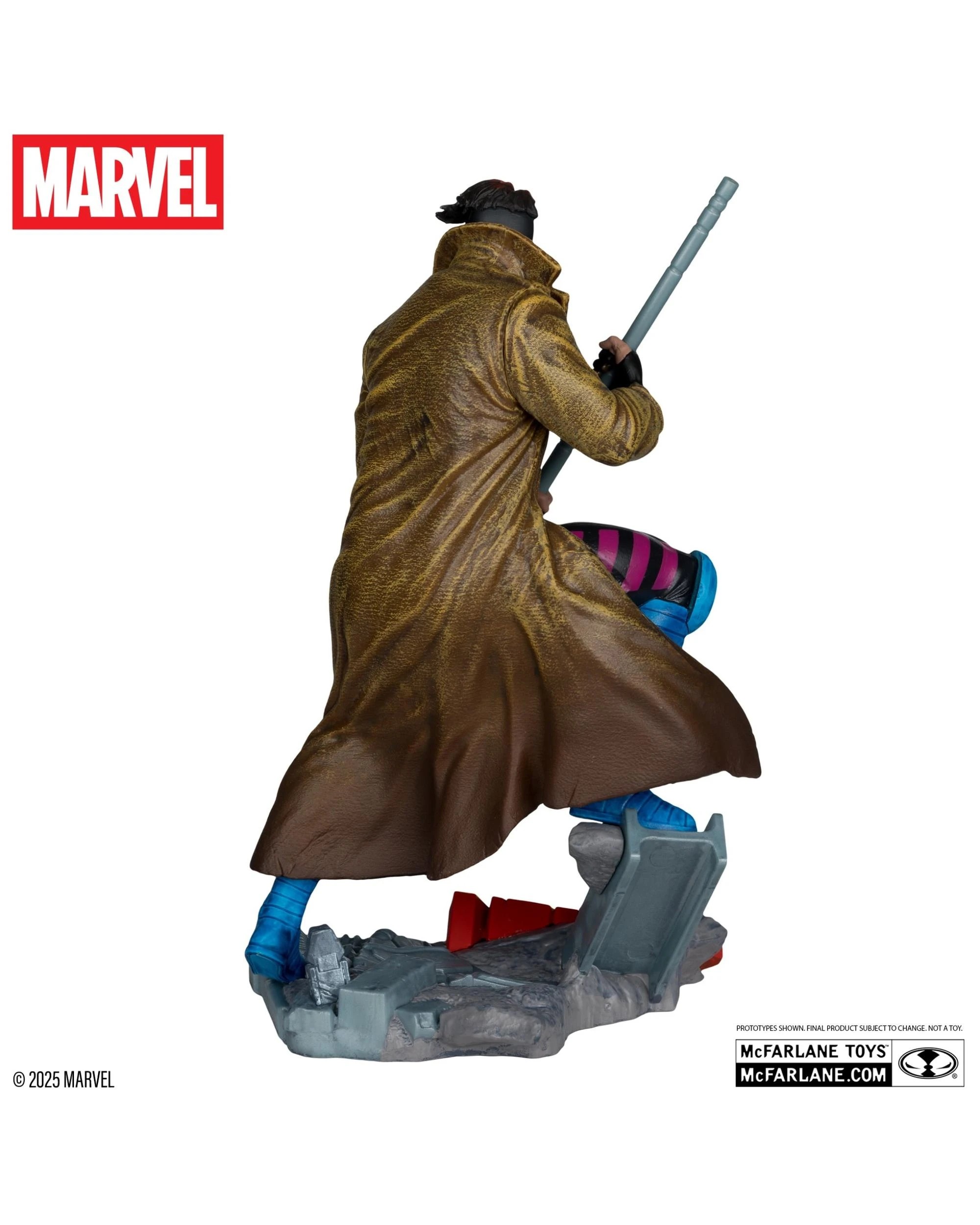 3 Marvel Collection X-Men #1 Gambit 1:10 Scale Figure, 3 of 5