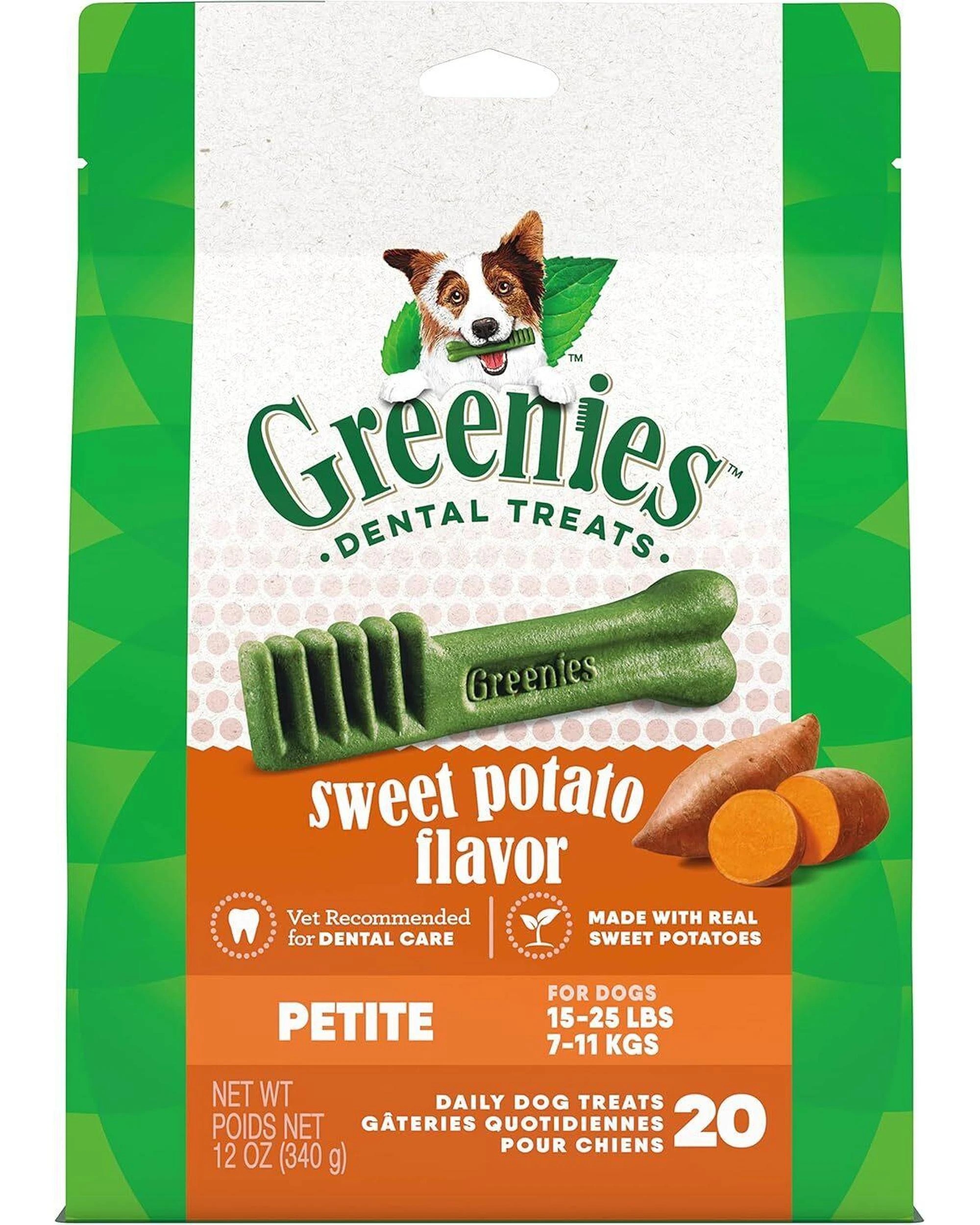 1 Greenies Dental Treats Sweet Potato for Petite Dogs 7-11kgs 340g, 1 of 10