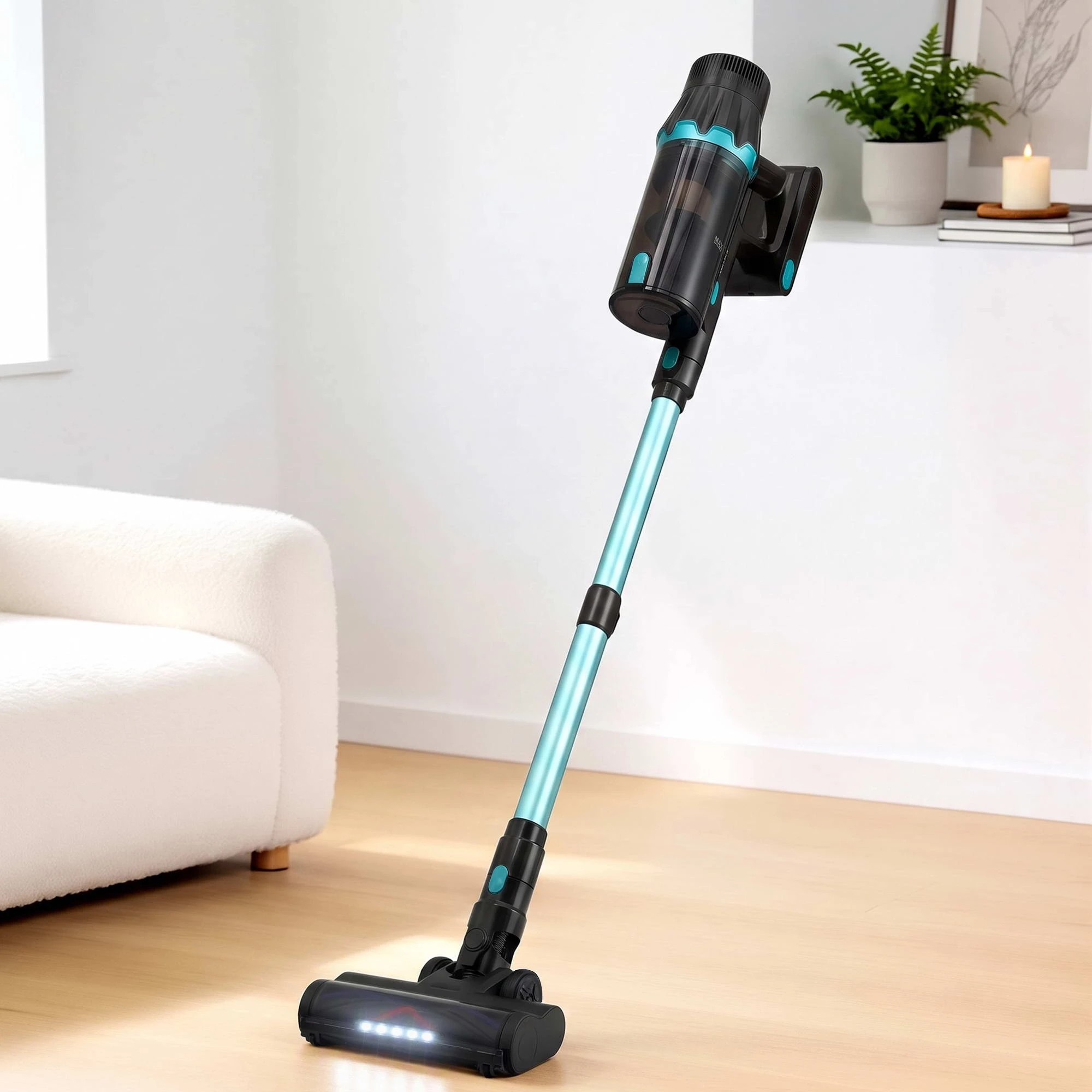 8 DEVANTI 30000Pa Cordless Stick Vacuum Cleaner 4-in-1 Handheld Vac, - Green, 8 of 8