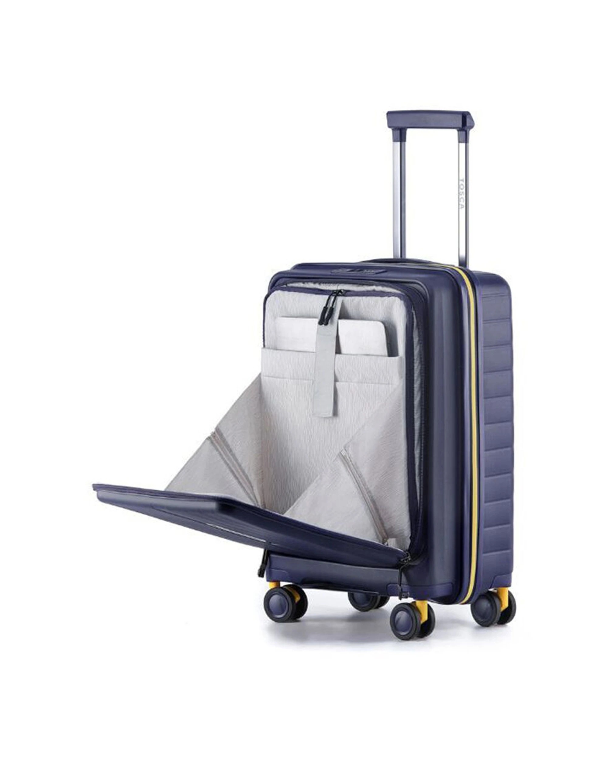 2 Tosca Cruiser Hard Case Carry On Travelling Suitcase Small - Blue, 2 of 6