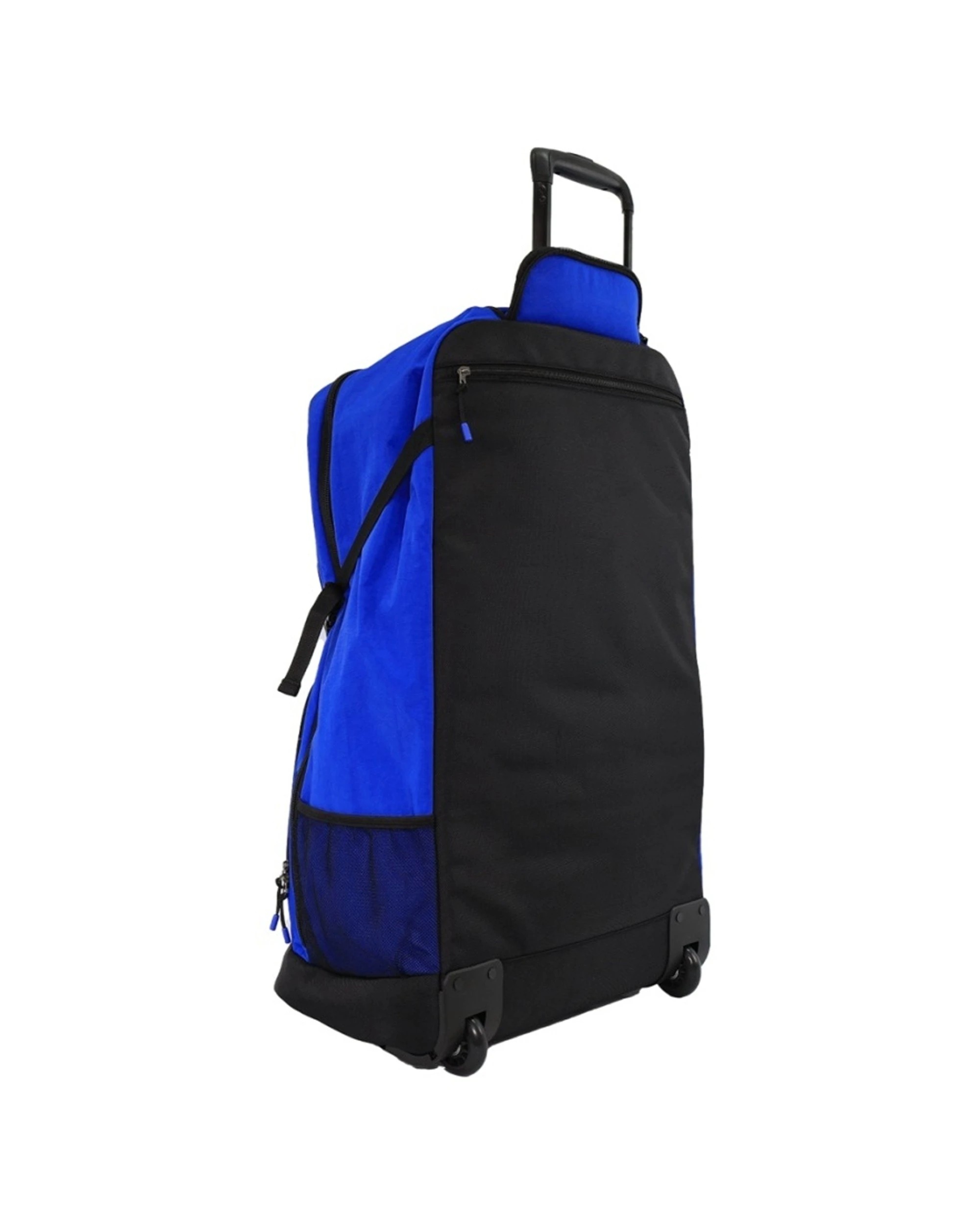 4 Reebok 87L Trekker Lightweight Crushed Nylon Trolley Bag Rolling Ball Bearing Wheels - Blue, 4 of 7