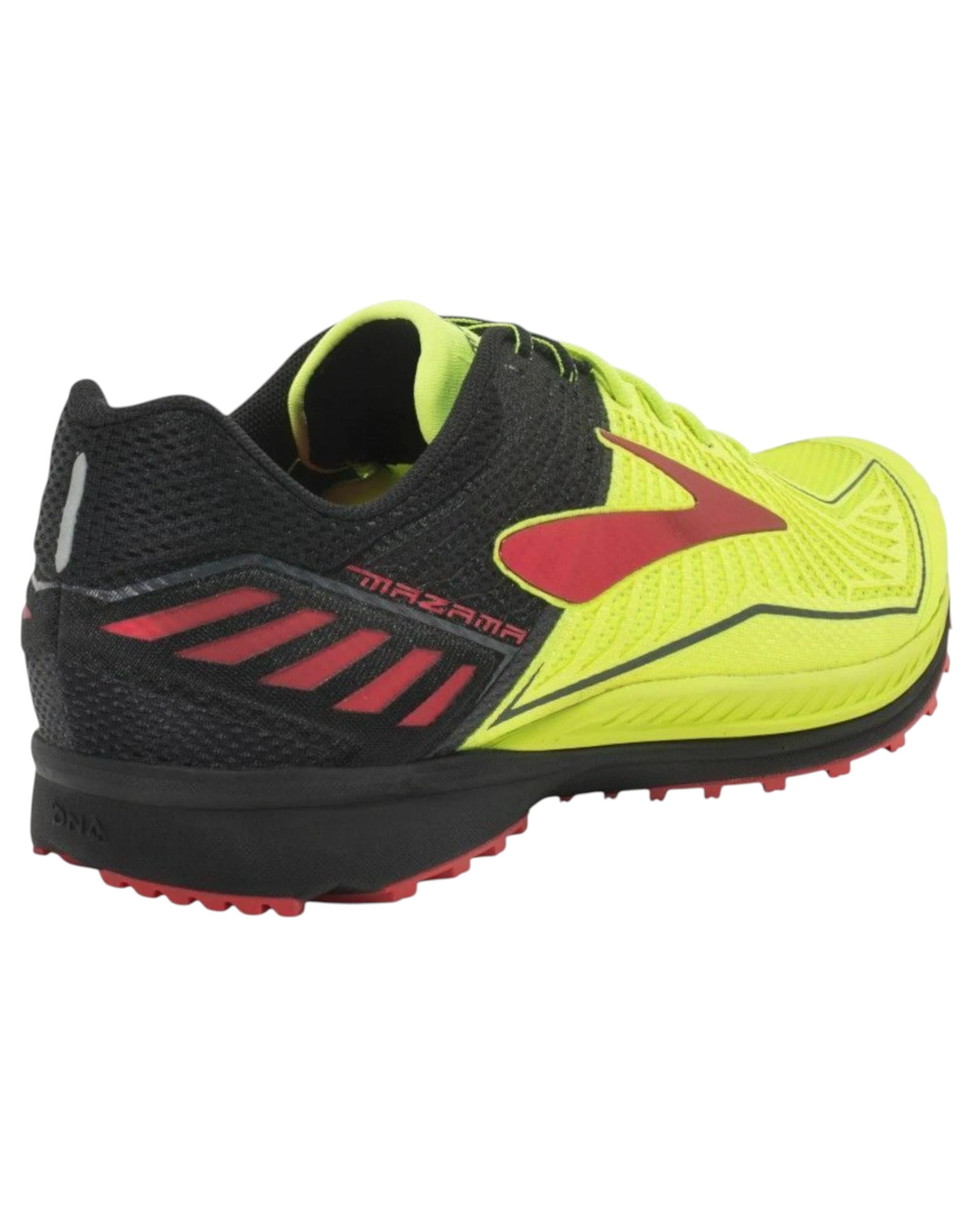 4 Brooks Mens Mazama Trail Runners Shoes BLACK/RED/YELLOW, 4 of 6