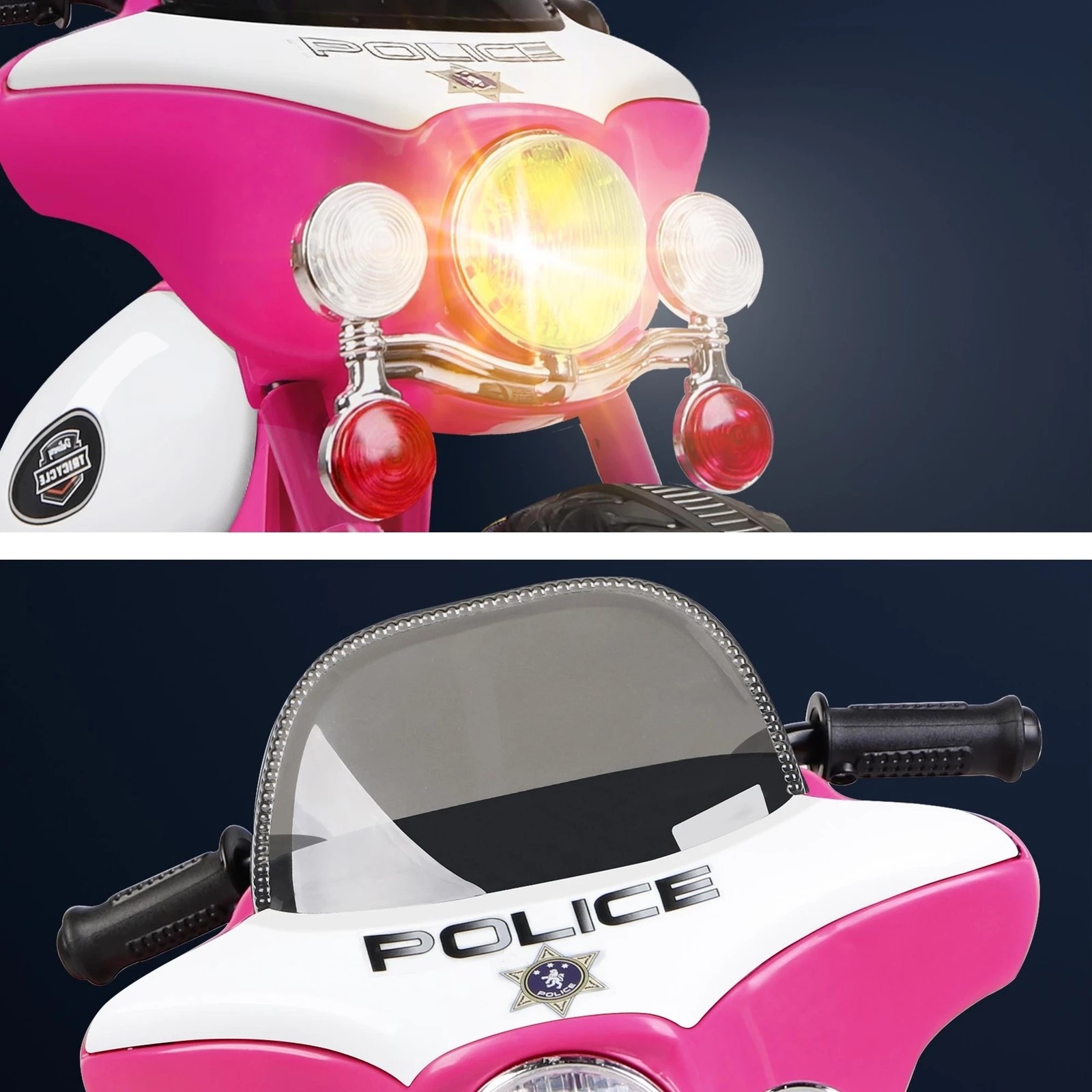 5 Alfordson Kids Ride On Car Electric Motorcycle 25W Motor Harley-Inspired - Pink, 5 of 7
