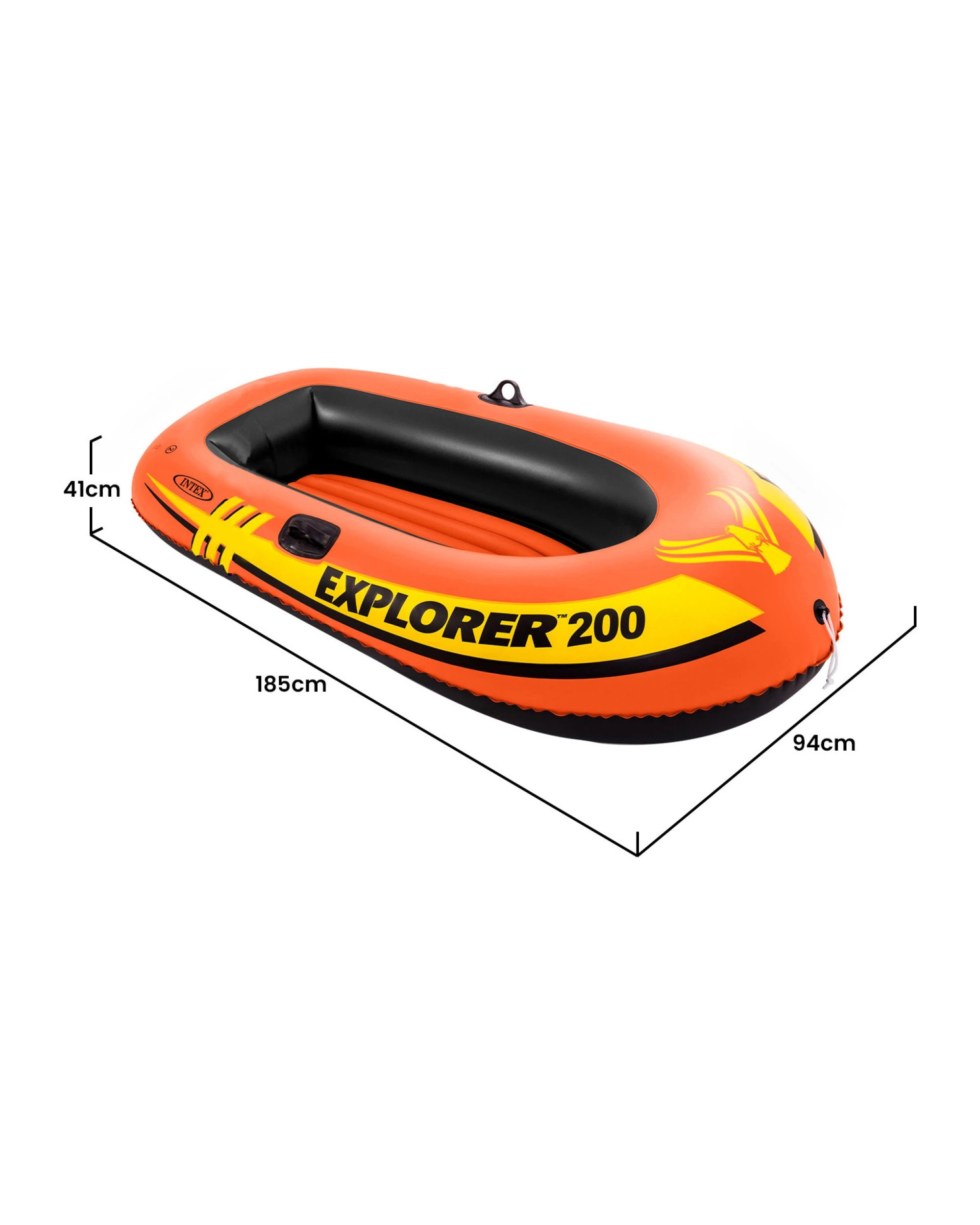 2 Intex Explorer 200 Boat Set 58331NP - Orange, 2 of 9