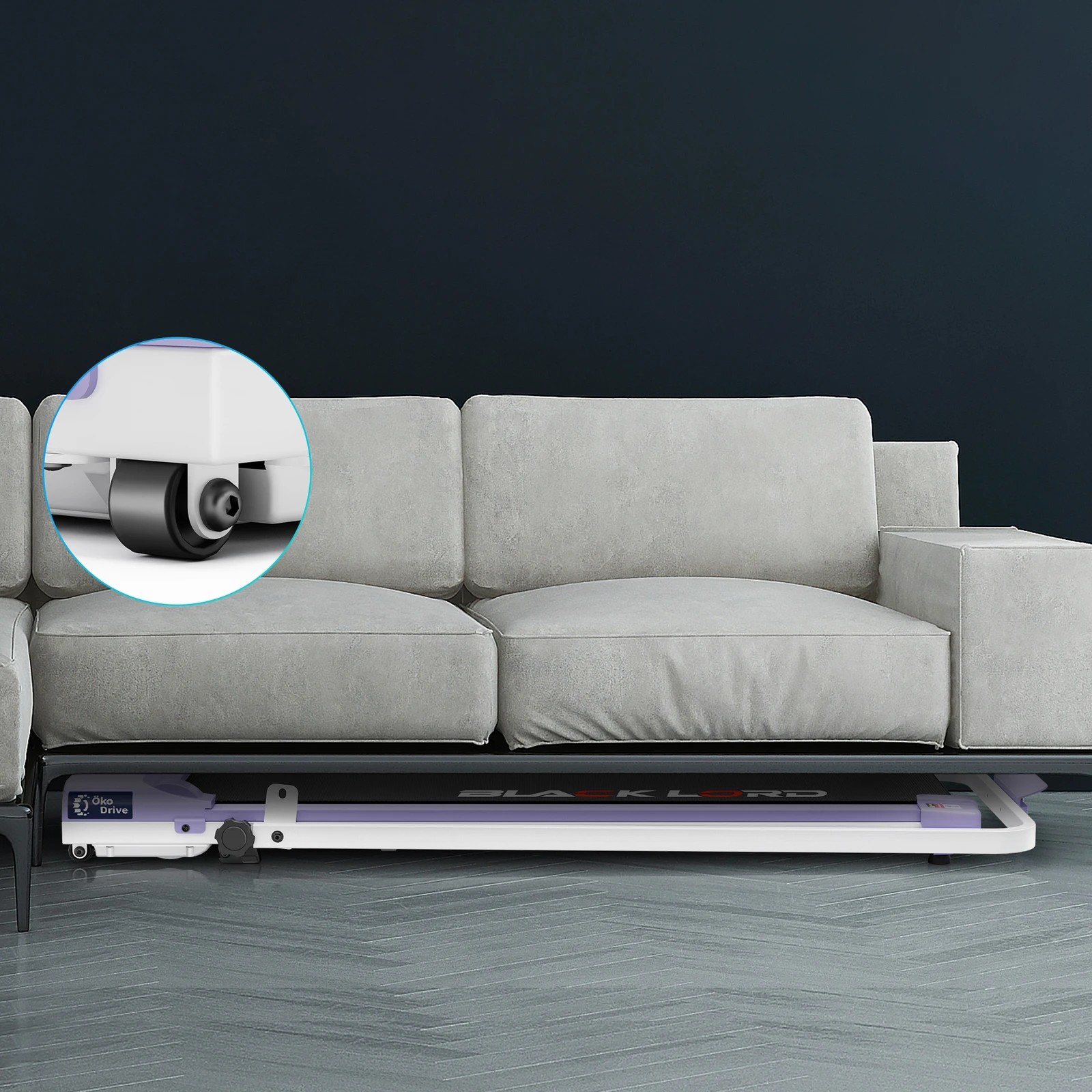 9 Black Lord Treadmill Electric Walking Pad Under Desk Home Gym Fitness Incline - Purple, 9 of 10