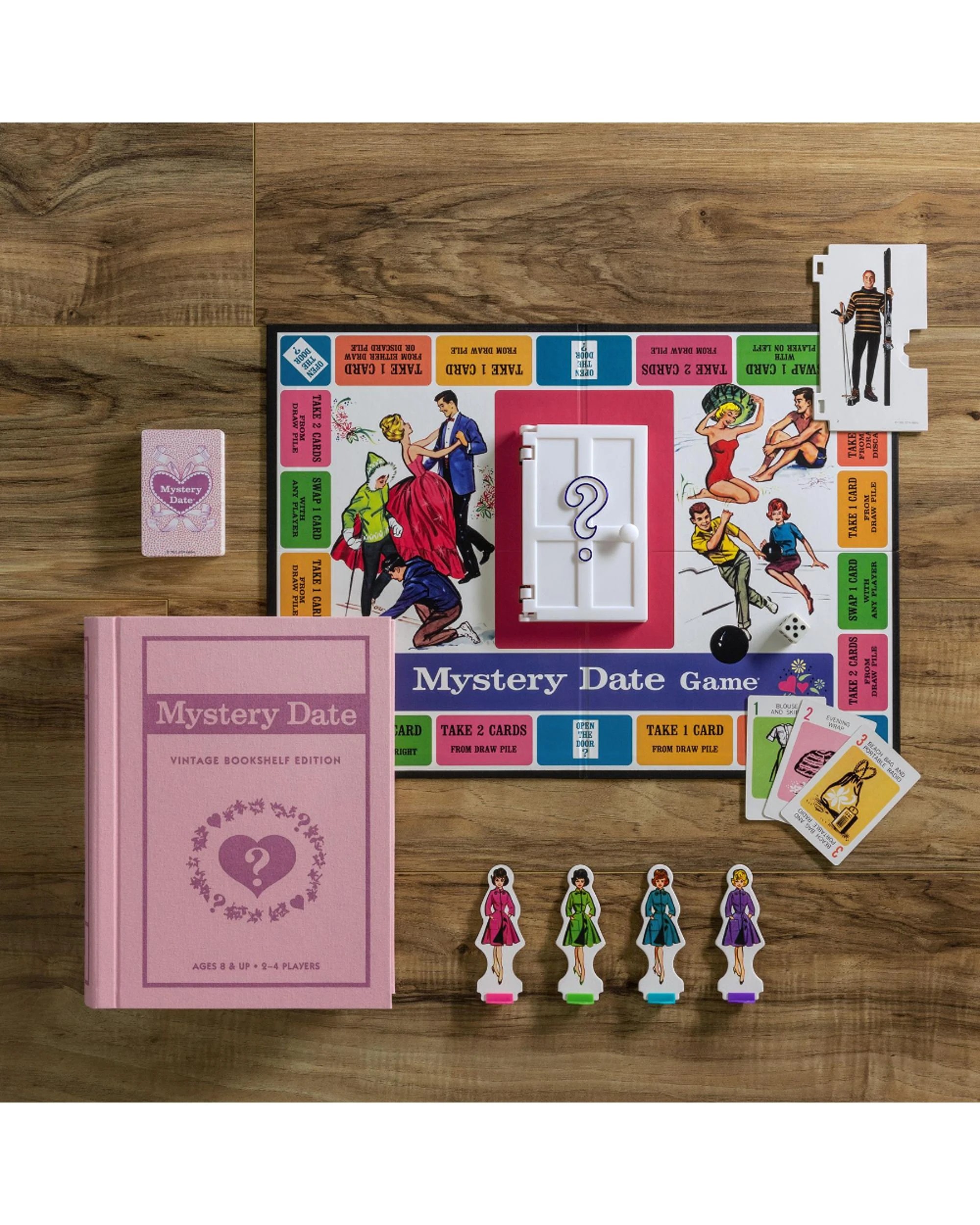 2 Mystery Date Vintage Bookshelf Edition Board Game, 2 of 5