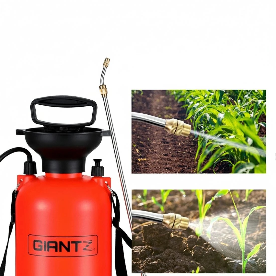 4 Giantz Weed Sprayer Pressure 7L Shoulder Garden Spray - Orange, 4 of 7