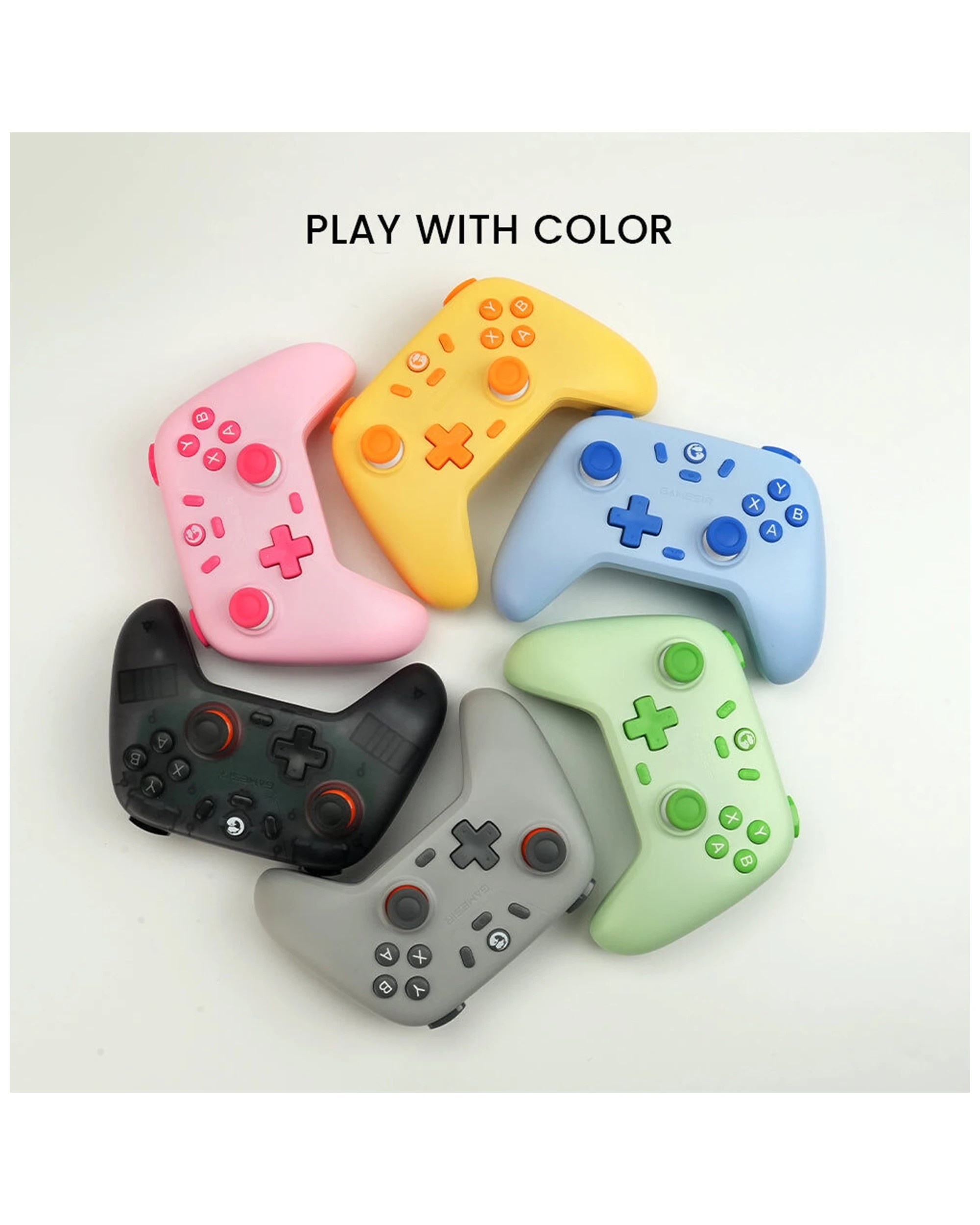 5 GAMESIR Nova Lite Wireless Bluetooth Gaming Controller Tri-Mode Hall Effect - Yellow, 5 of 9