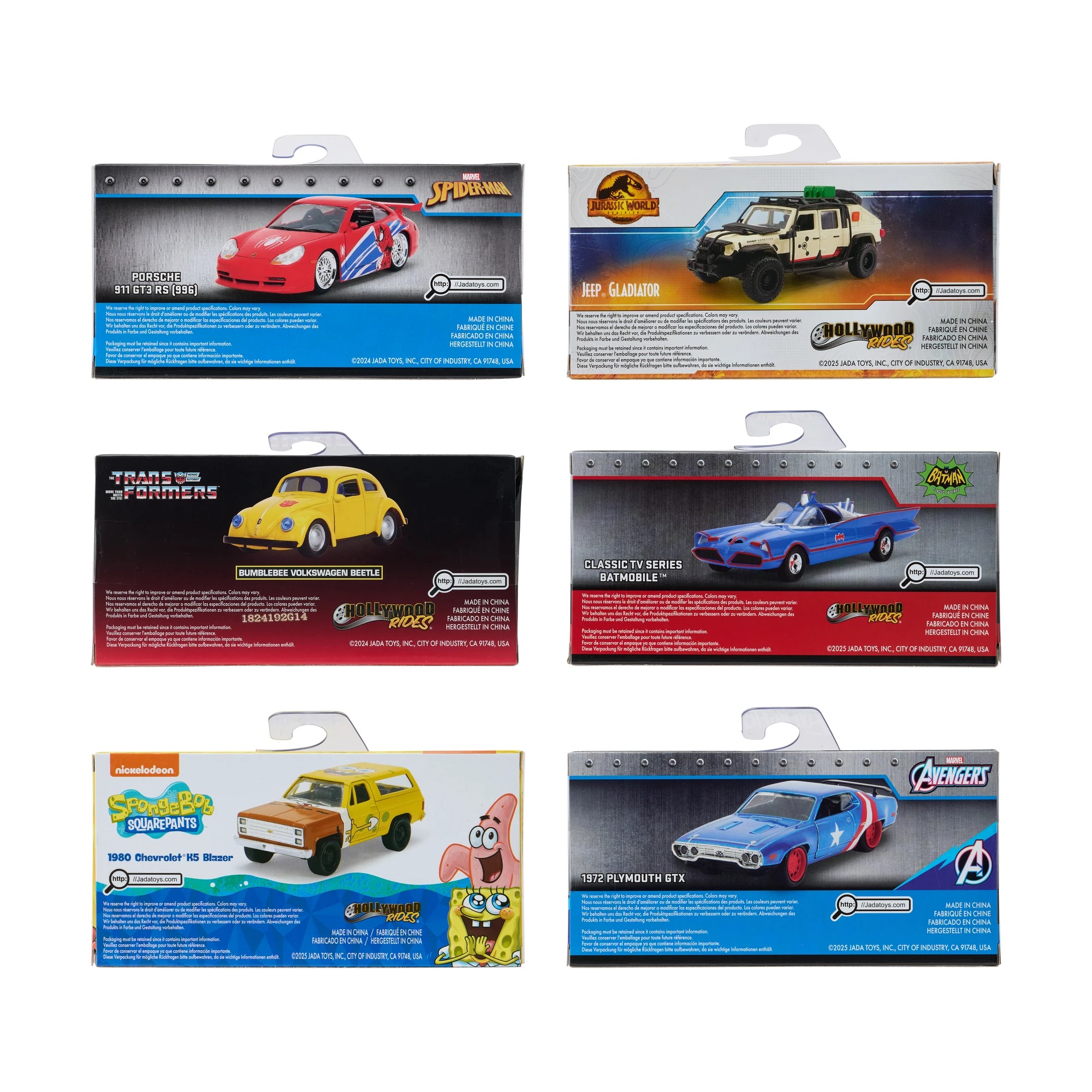 8 Hollywood Rides 1:32 Diecast Vehicle - Assorted, 8 of 8