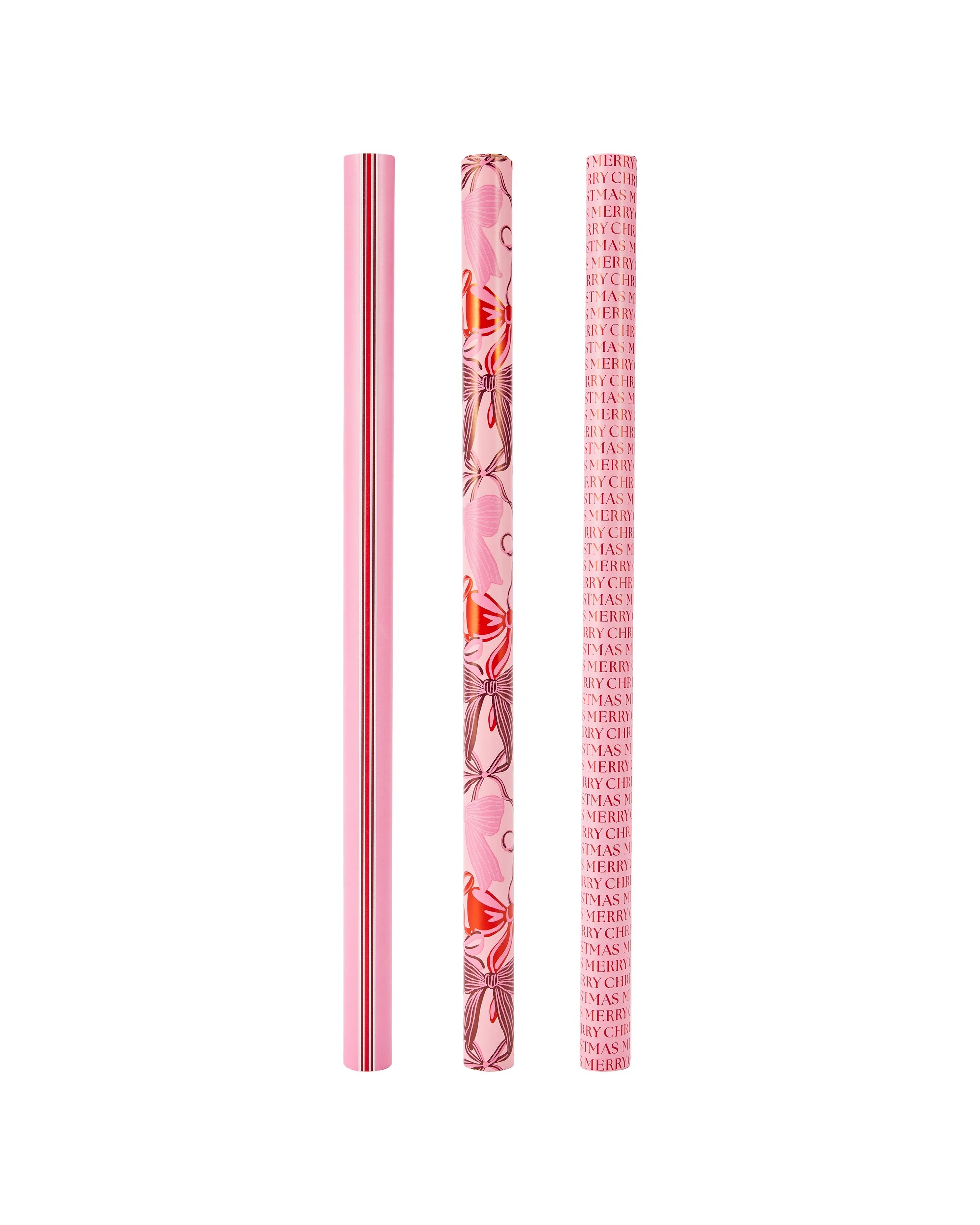 3 3 Pack 4m Pink and Fig Gift Wrapping Paper, 3 of 5