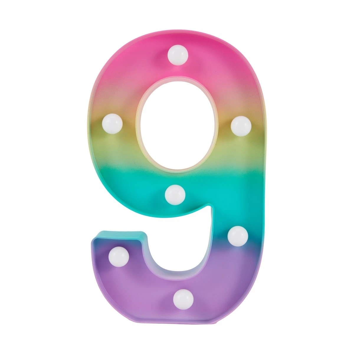 2 Ombre Light Up Number - 9, 2 of 5