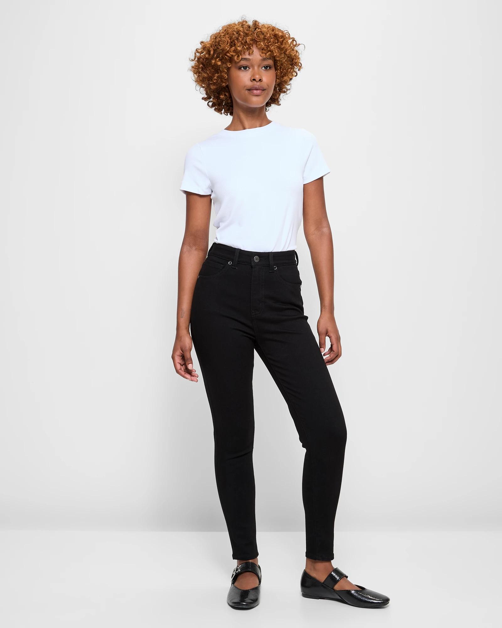 1 Target Petites Ankle Length Skinny Denim Jeans - Sophie BLACK, 1 of 5