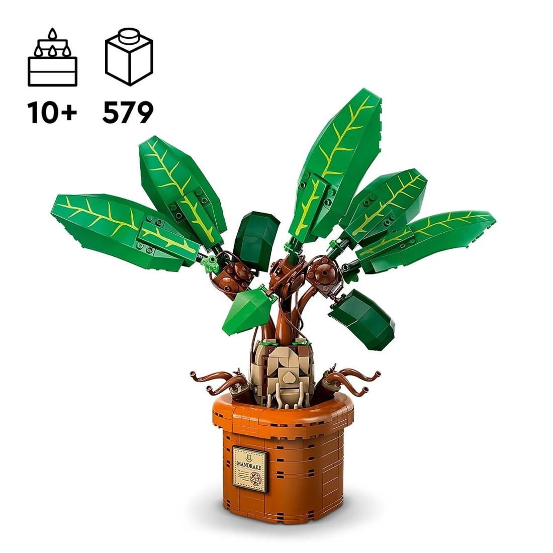 10 LEGO Harry Potter Mandrake Plant Toy Magical Gift 76433, 10 of 11