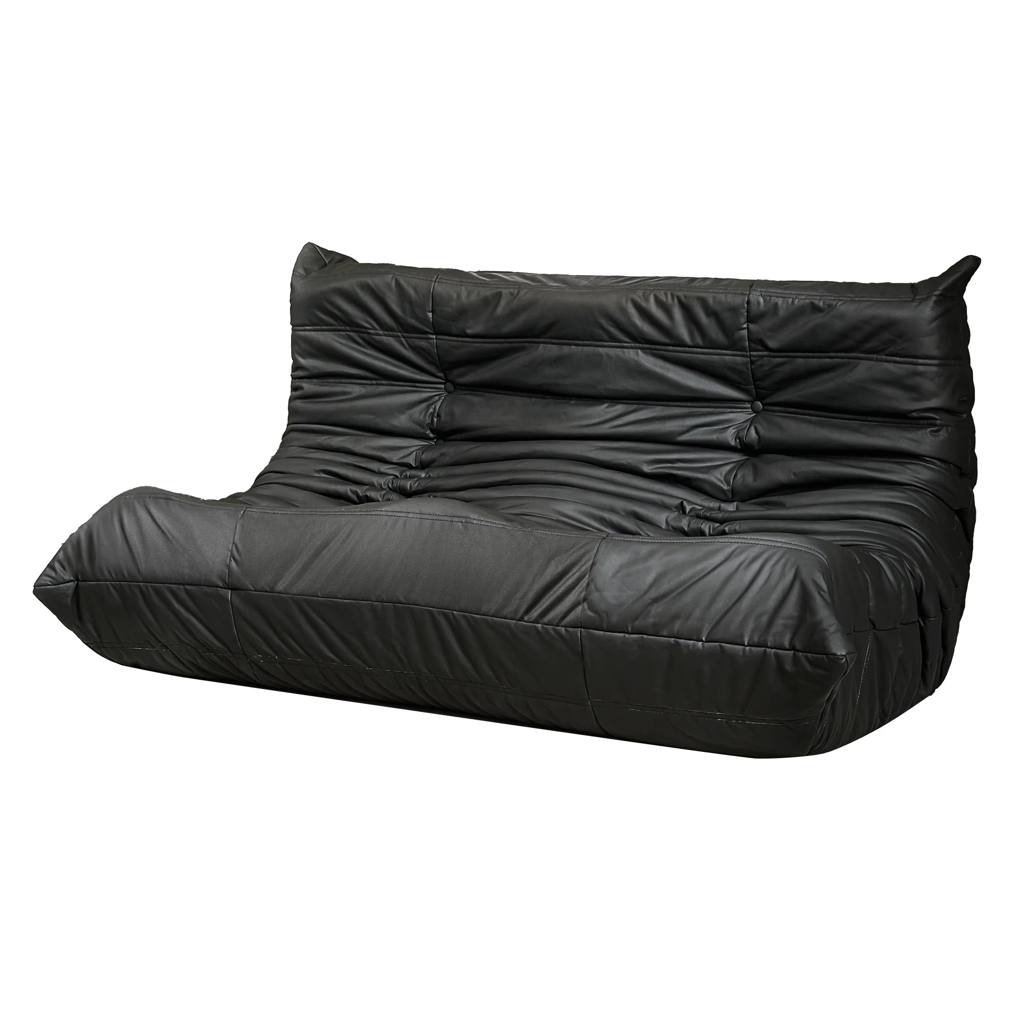 1 Levede Caterpilar Sofa 2 Seater - Black, 1 of 6