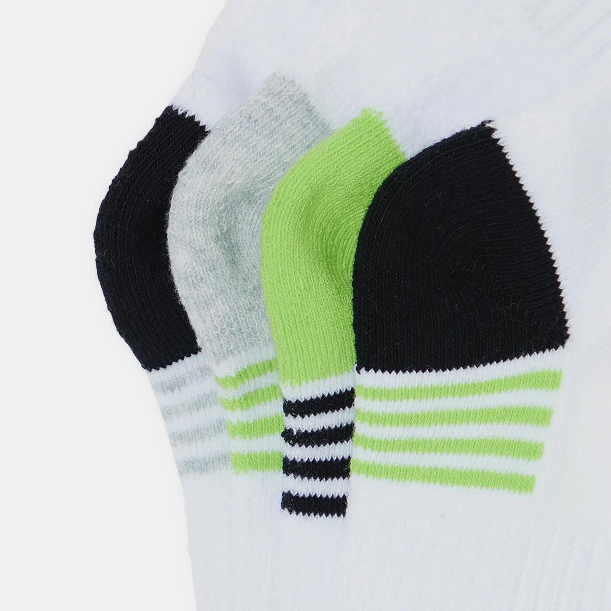 2 4 Pack Active Kids Quarter Crew Socks Green, 2 of 3